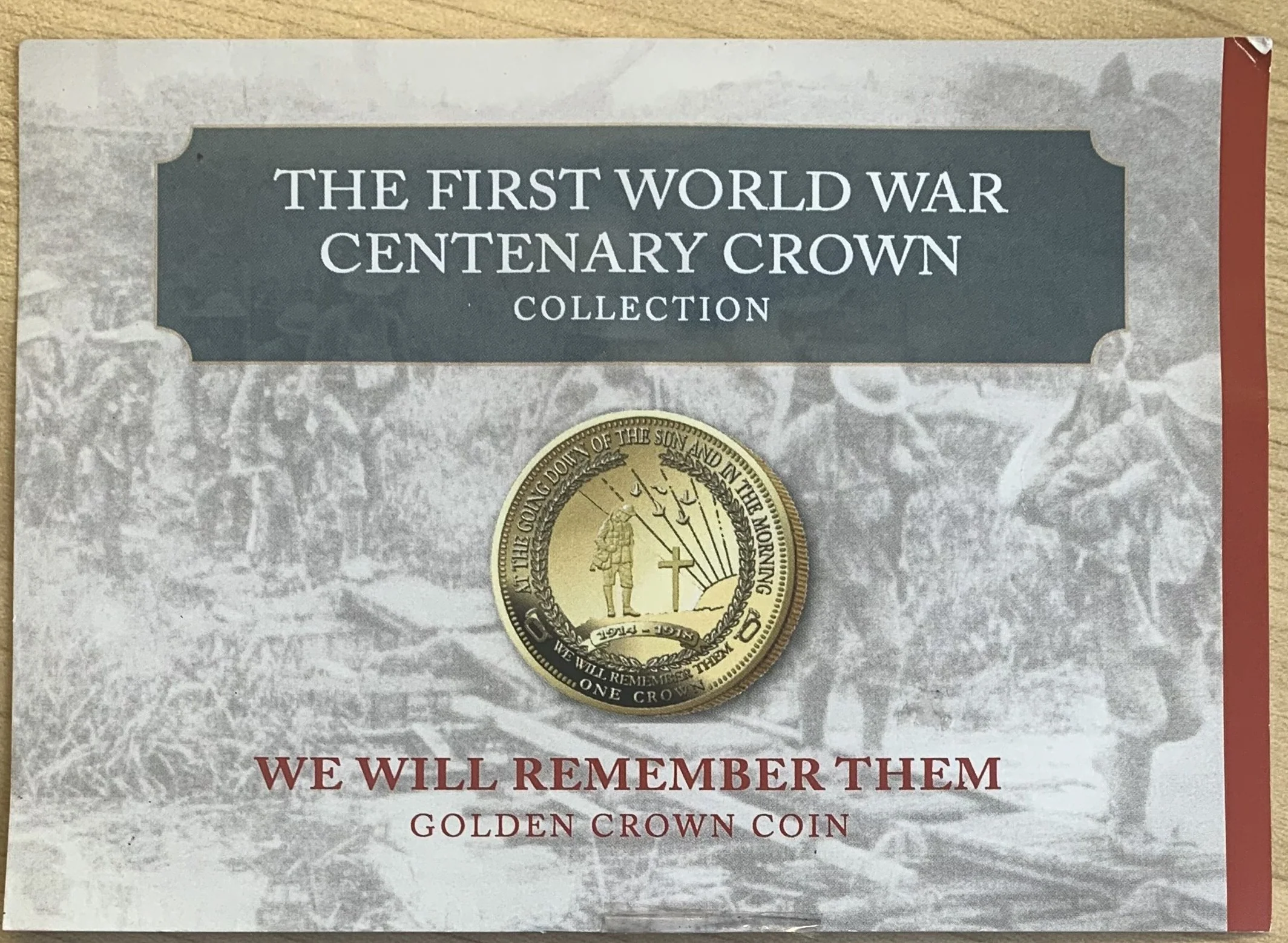 2014 The 1st World War Centenary Golden Crown Collection.. We Will Remember Them - Image 3