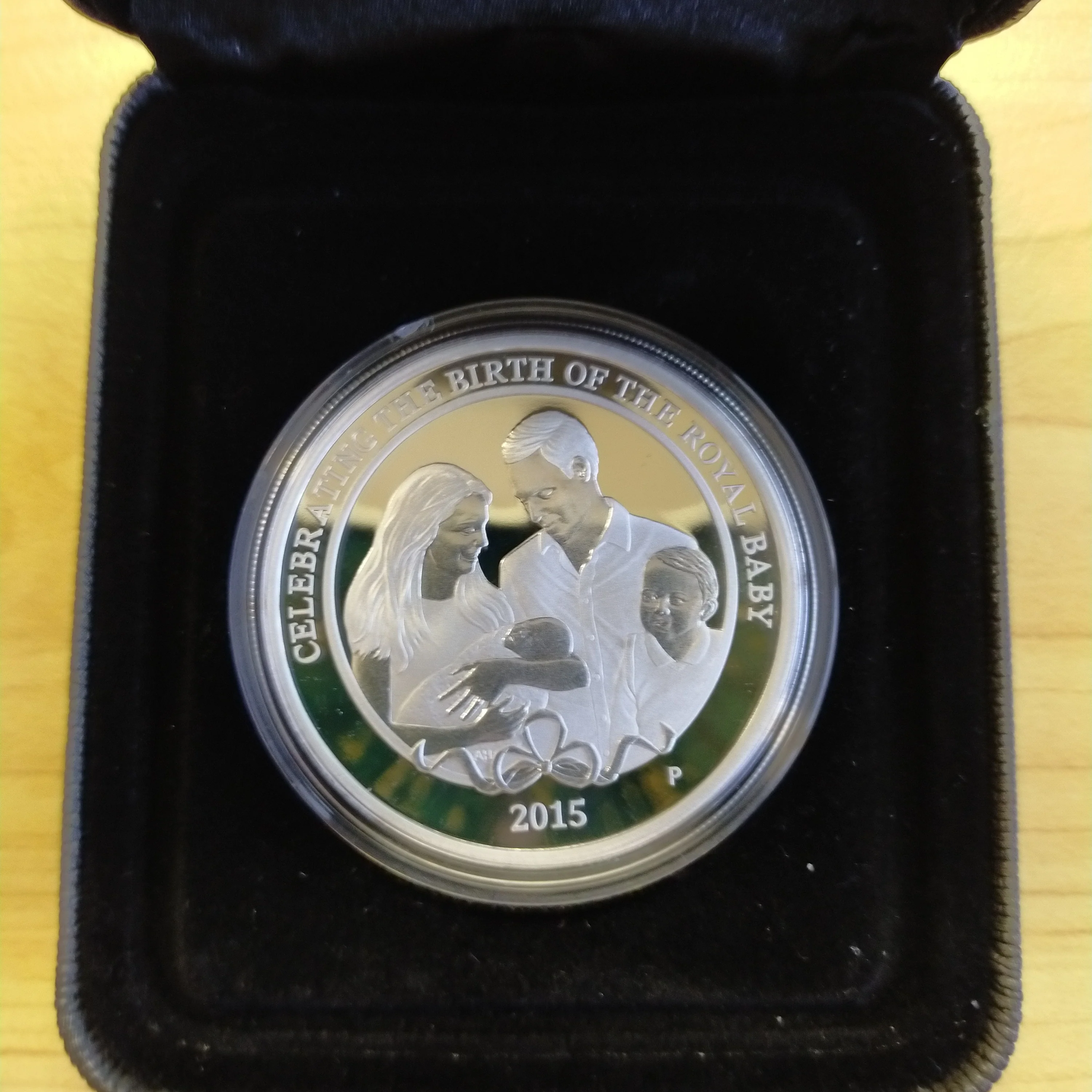 Australia 2015 Perth Mint $1 The Birth of HRH Princess Charlotte 1oz .999 Proof Silver Coin - Image 2