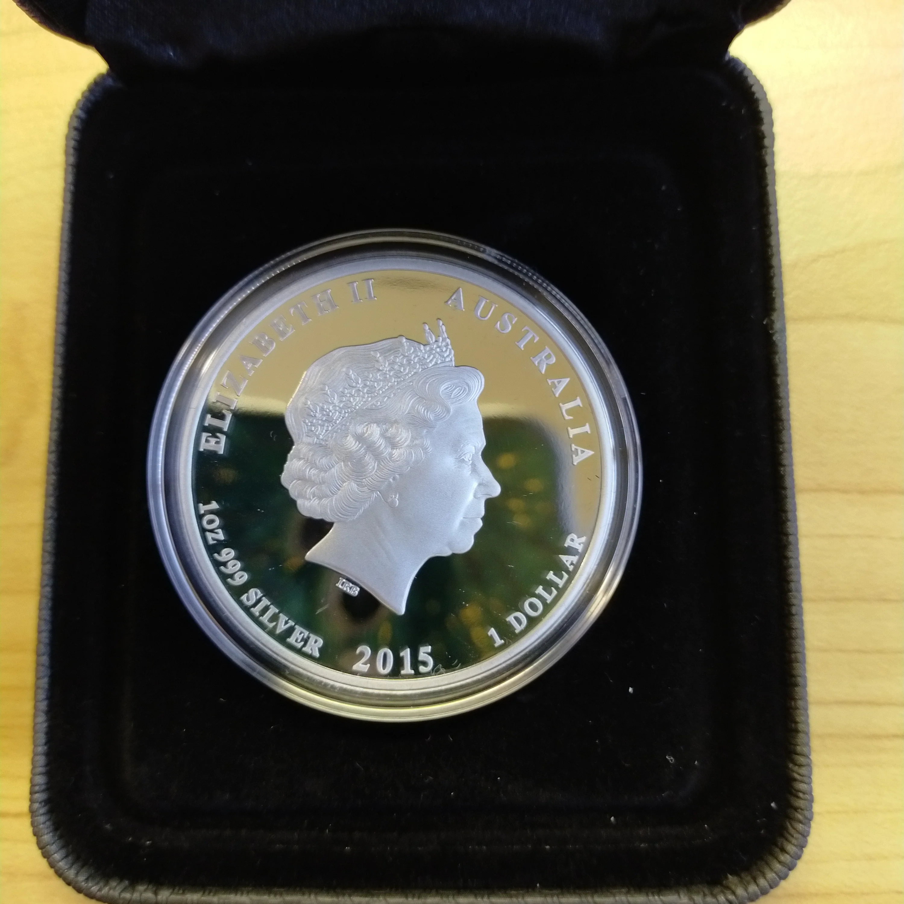 Australia 2015 Perth Mint $1 The Birth of HRH Princess Charlotte 1oz .999 Proof Silver Coin - Image 3