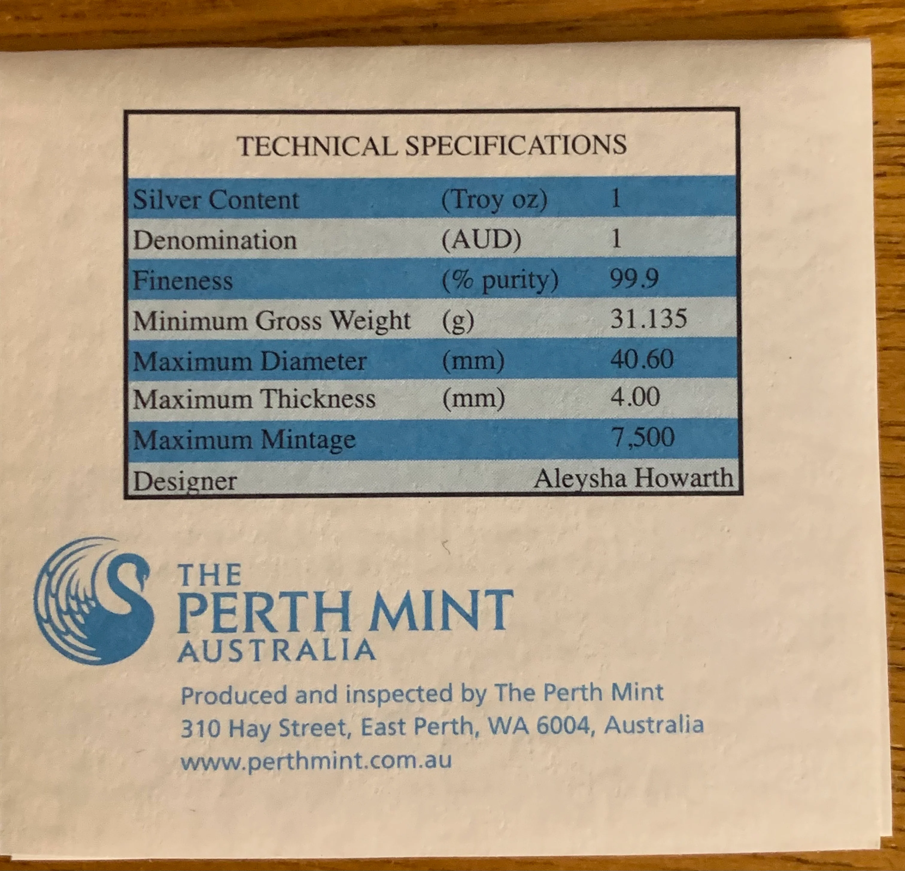 Australia Antarctic 2015 Perth Mint Australian Antarctic Territory Elephant Seal $1 1oz .999 Silver Proof Coin - Image 4