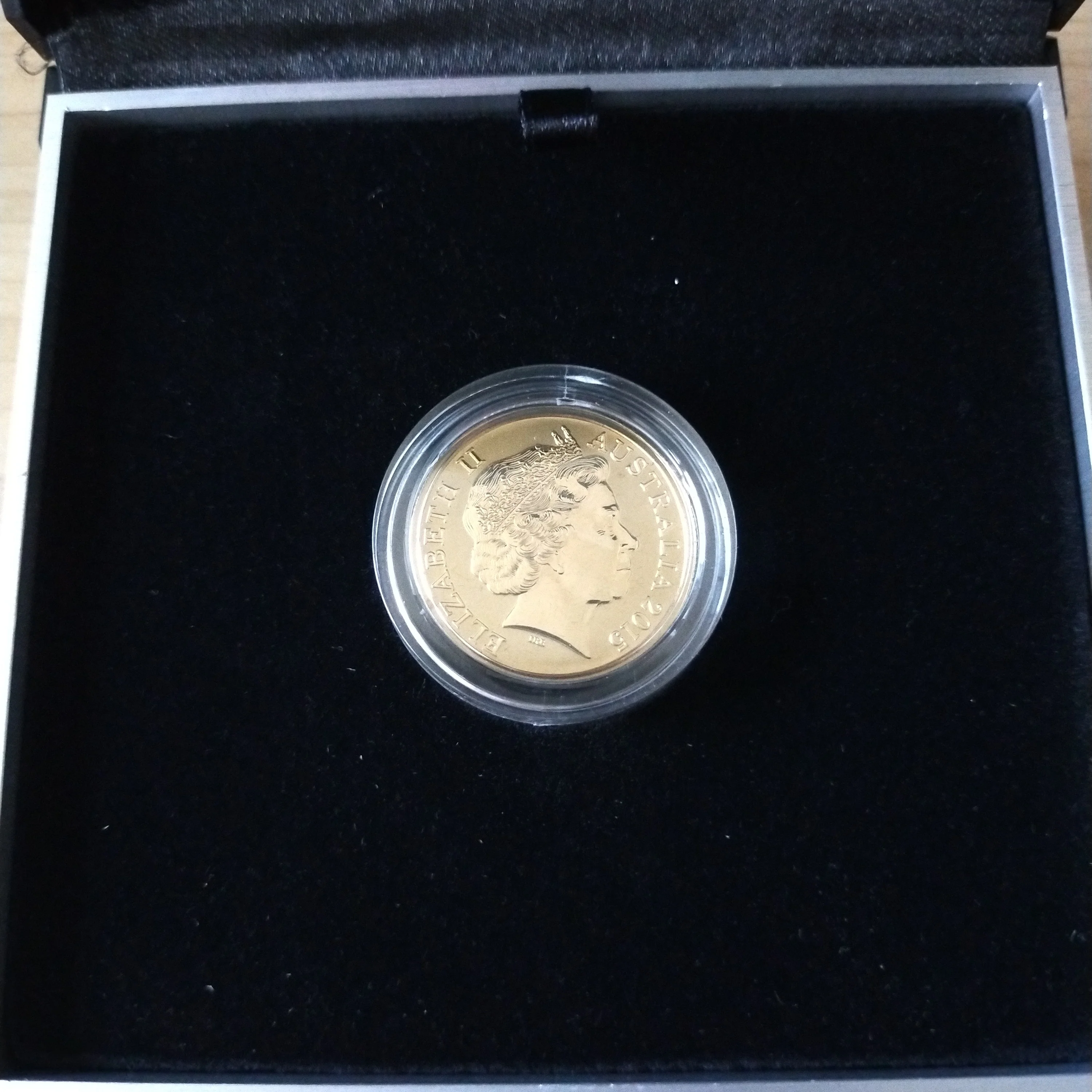 2015 RAM $1 Toyota AFL Premiers Hawthorn Football Club Ballot Coloured Frosted Coin - Image 4