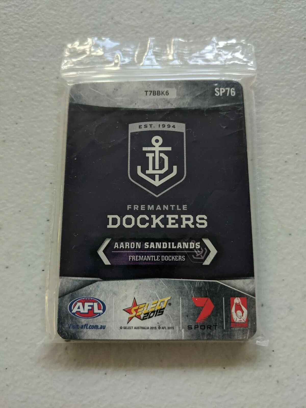 2015 Select Champions Trading Card Silver Foil Parallel Team Set Fremantle - Image 2