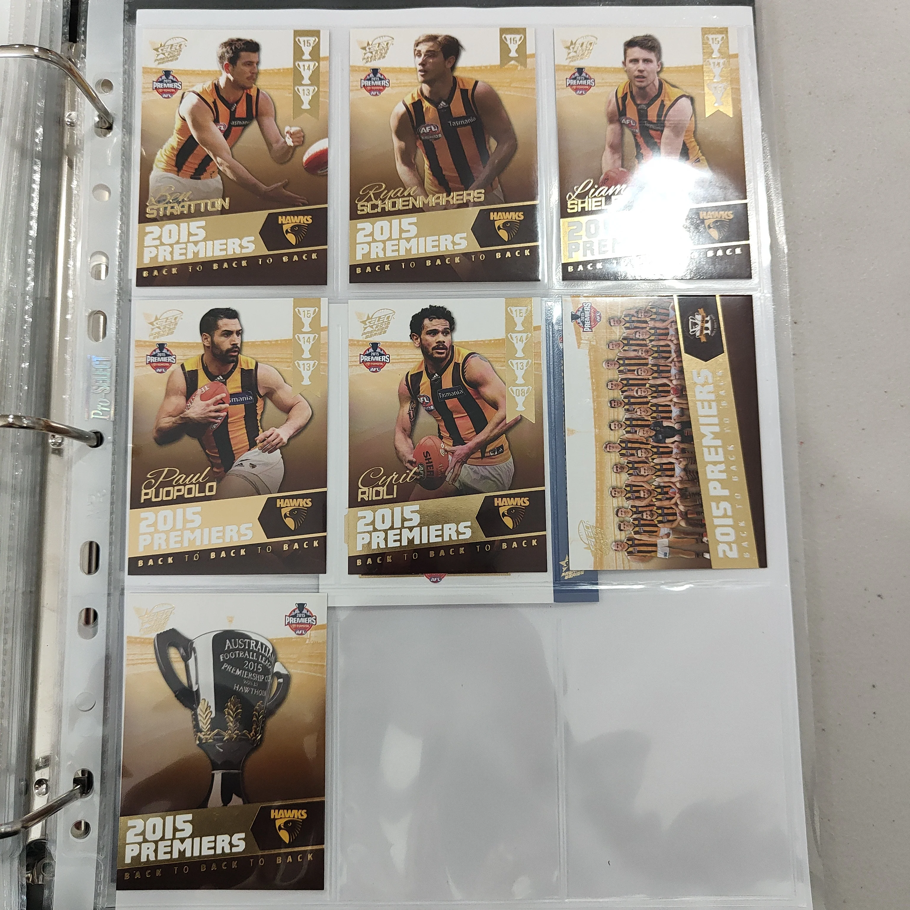 2015 Select Hawthorn Football Club Premiership Boxed Football Card Set - Image 3