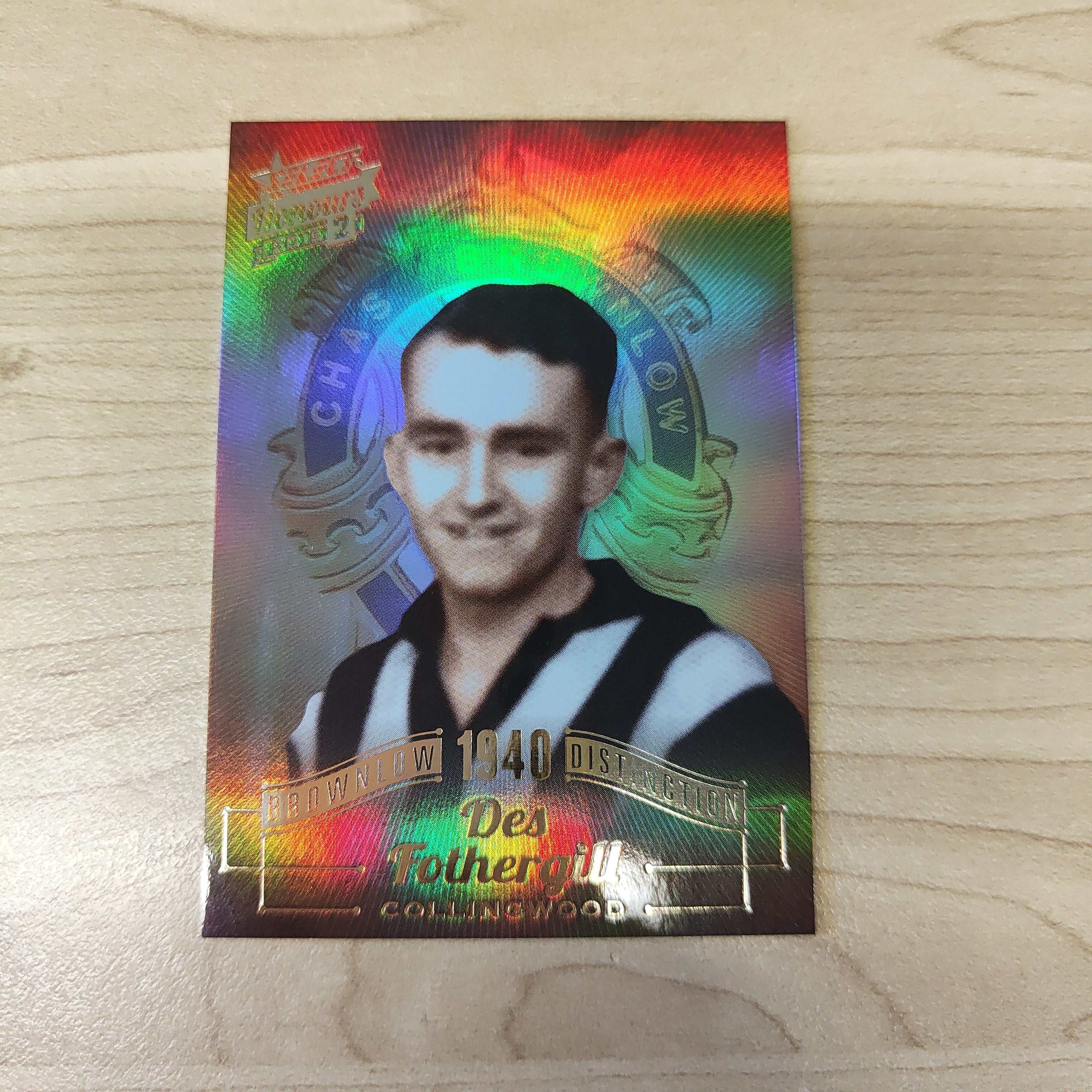 2015 Select Honours 2 Brownlow Distinction 1940 Des Fothergill Collingwood
