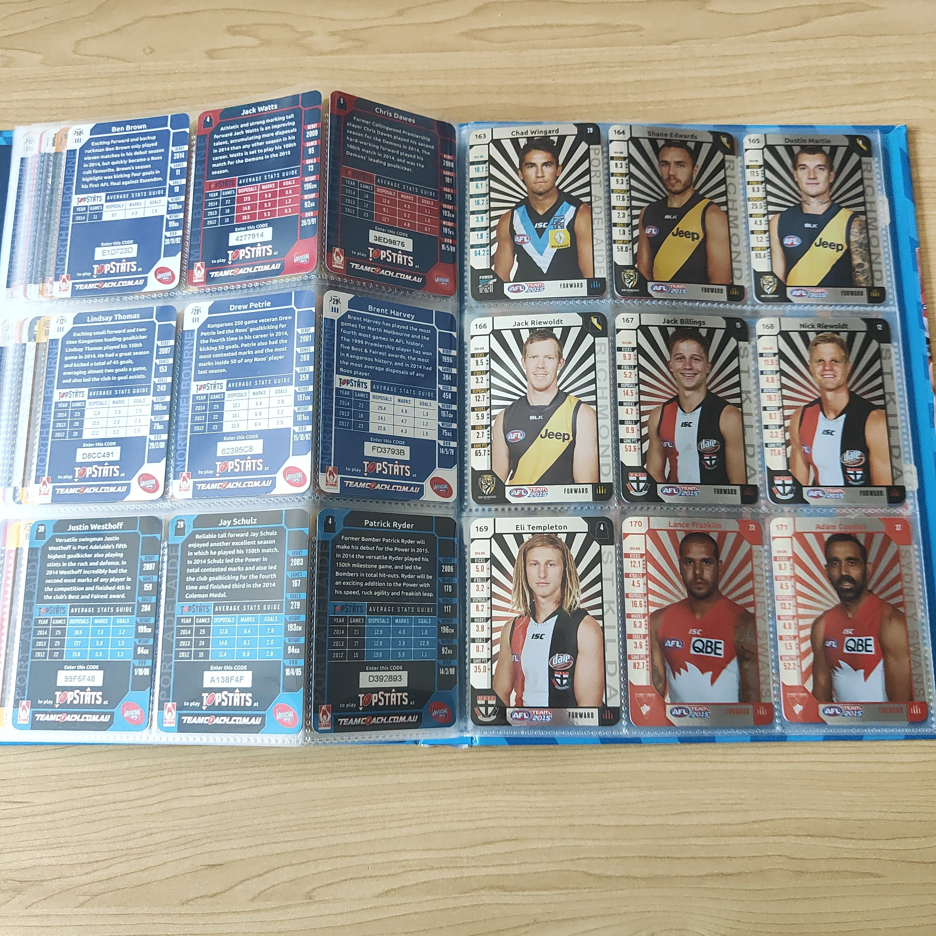 2015 Teamcoach Complete Silver Football Card Set In Album - Image 11