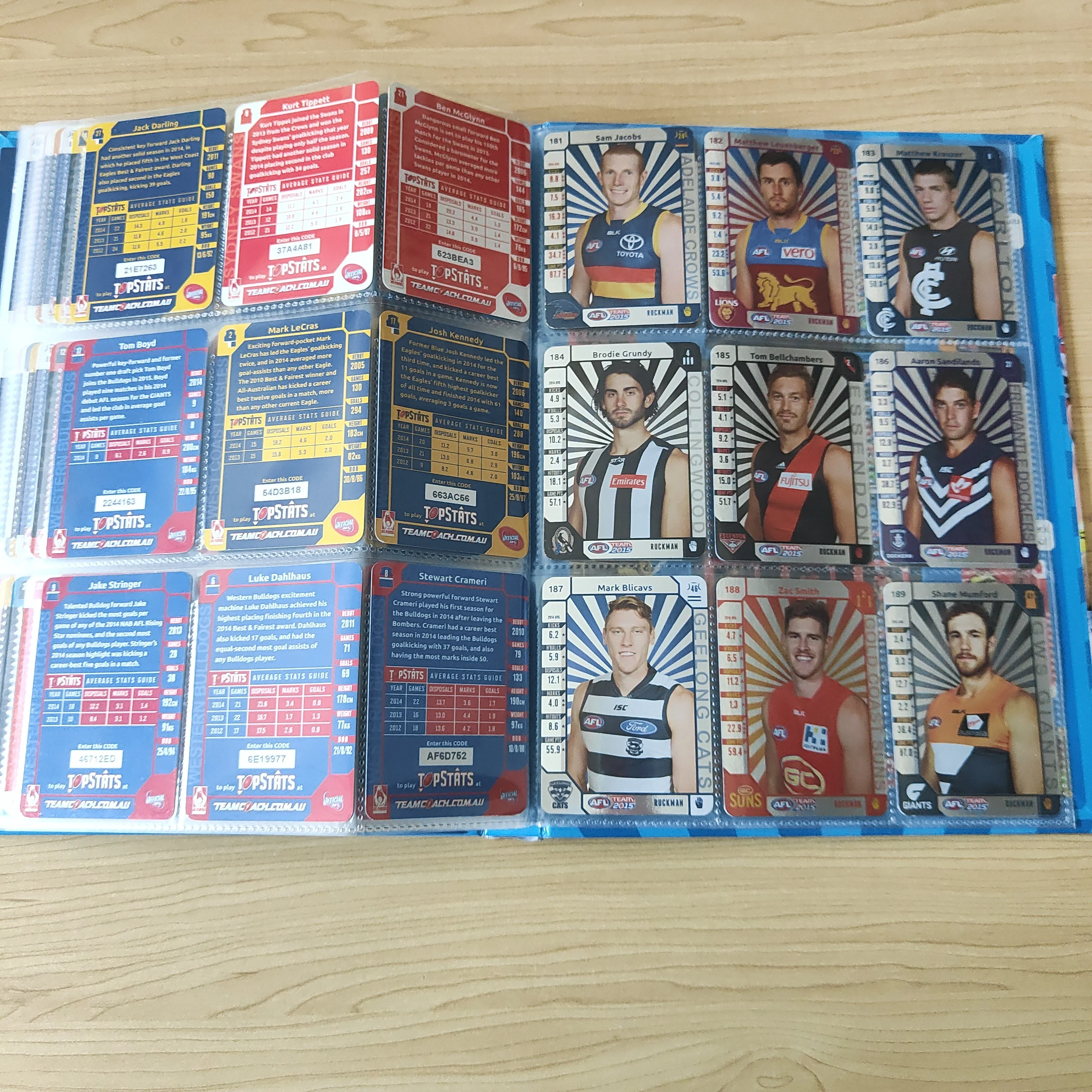 2015 Teamcoach Complete Silver Football Card Set In Album - Image 12