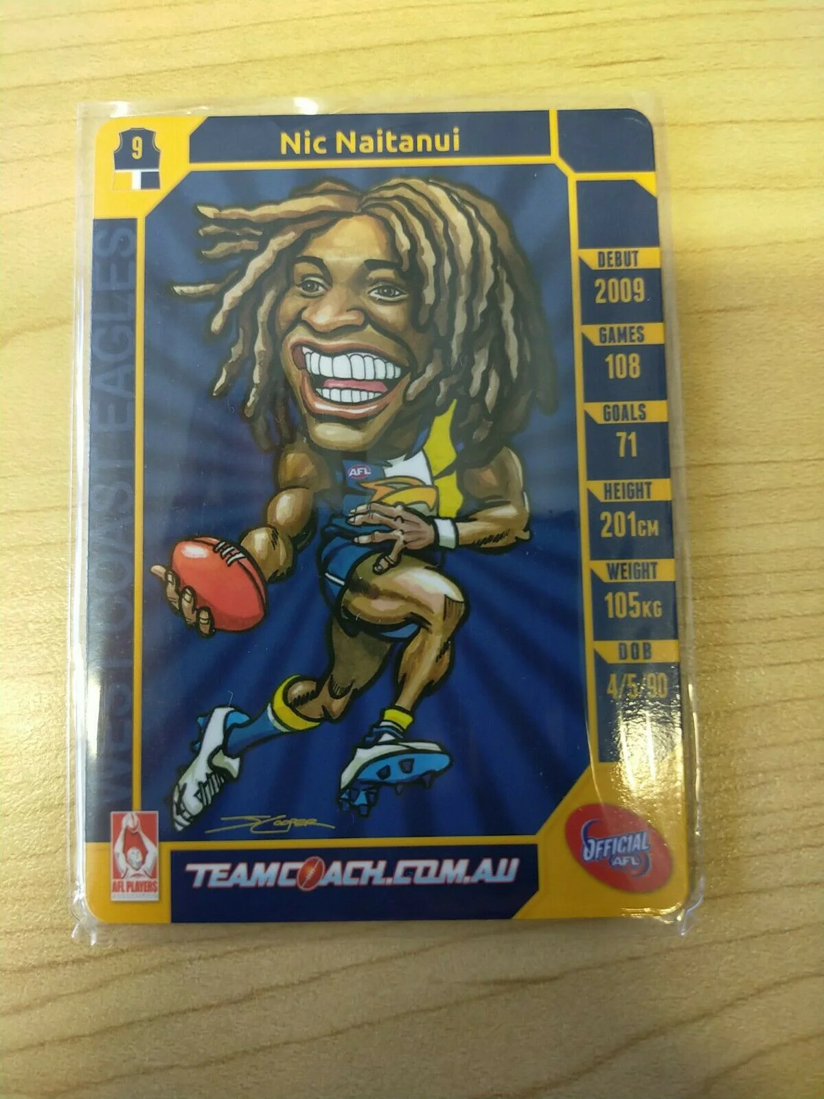 2015 Teamcoach Magic Wildcard Nic Naitanui West Coast MW-17 - Image 2