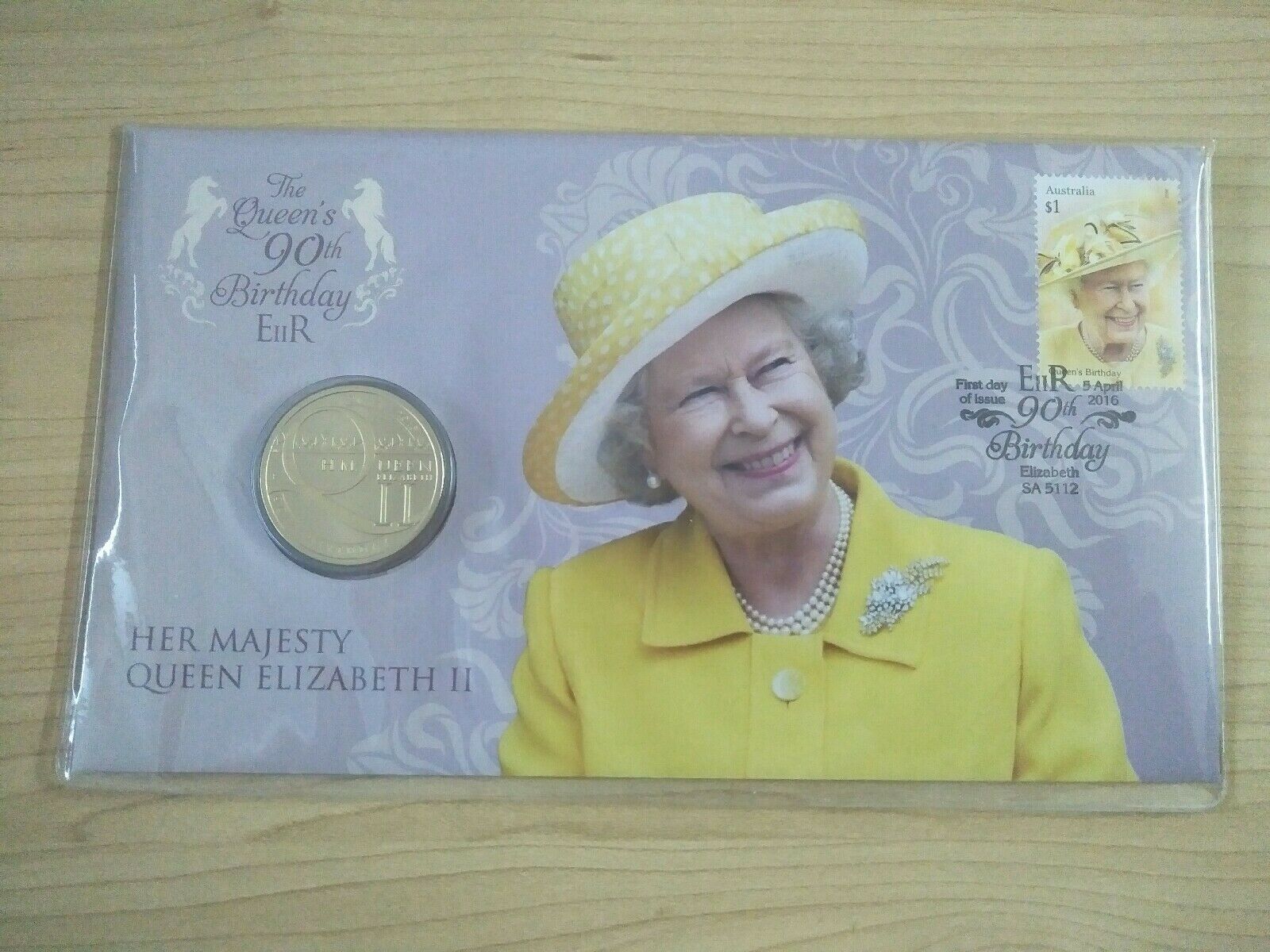 2016 $1 Australia Queen Elizabeth II 90th Birthday PNC 1st Day Issue