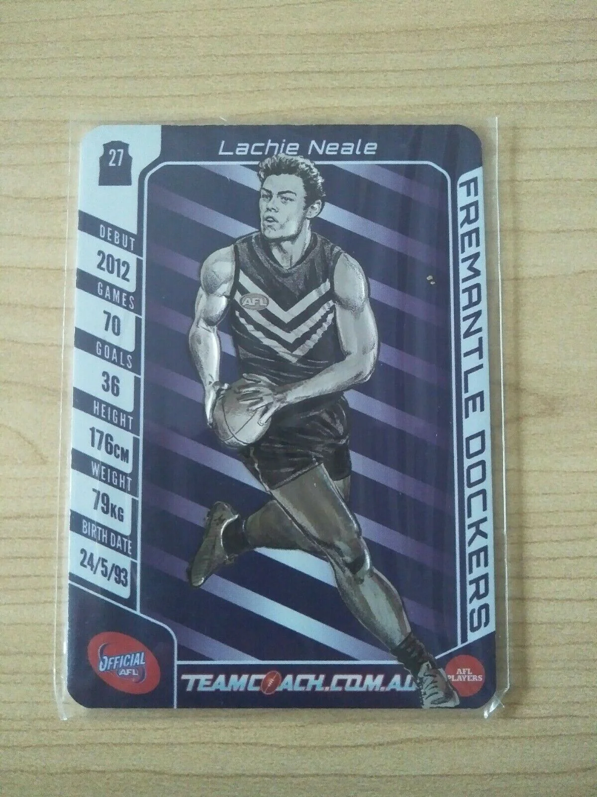 2016 AFL Teamcoach Star Wildcard Lachie Neale Fremantle SW-06 - Image 2