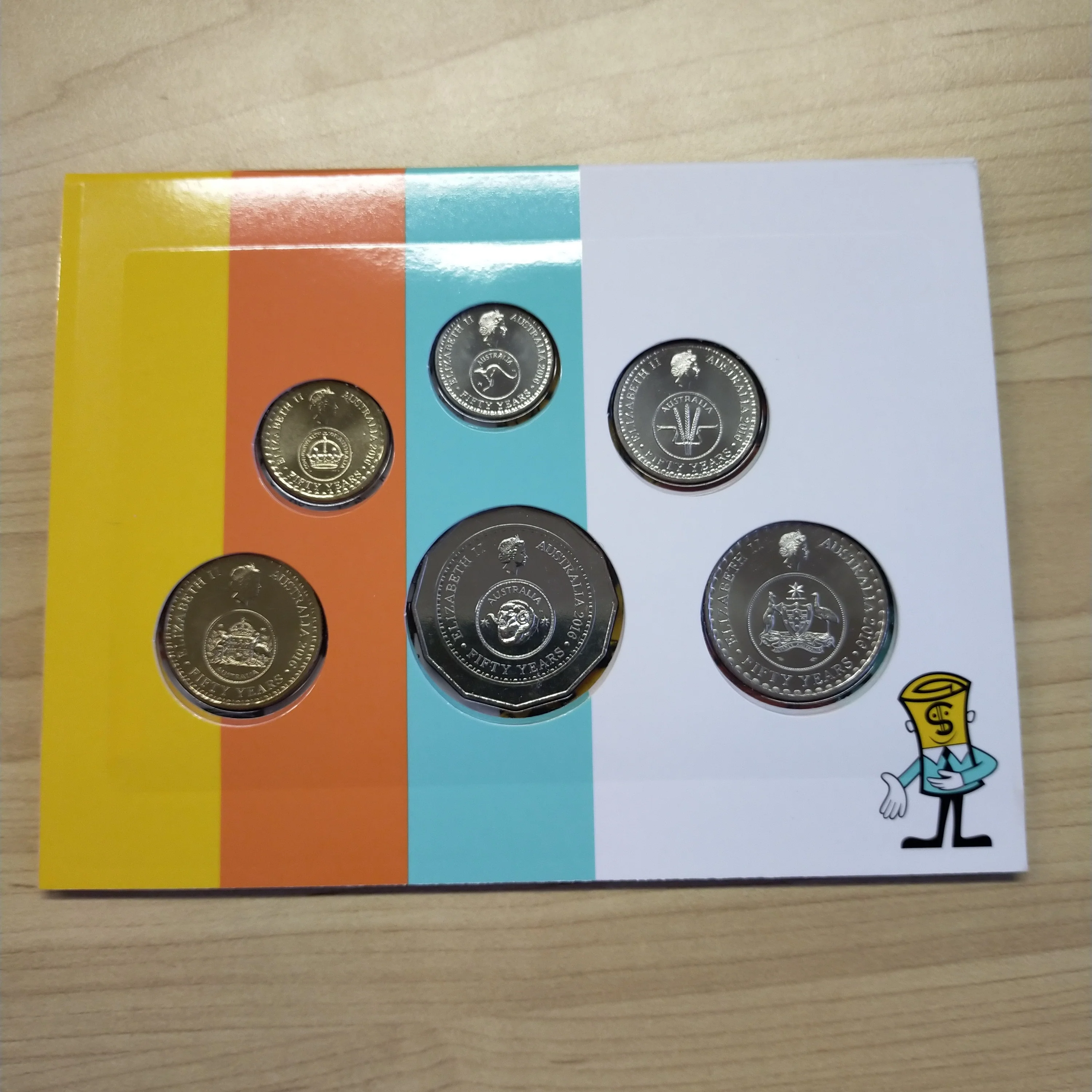 2016 Royal Australian Mint Uncirculated Year Coin Set The Change Over 50 Years of Decimal Currency - Image 4