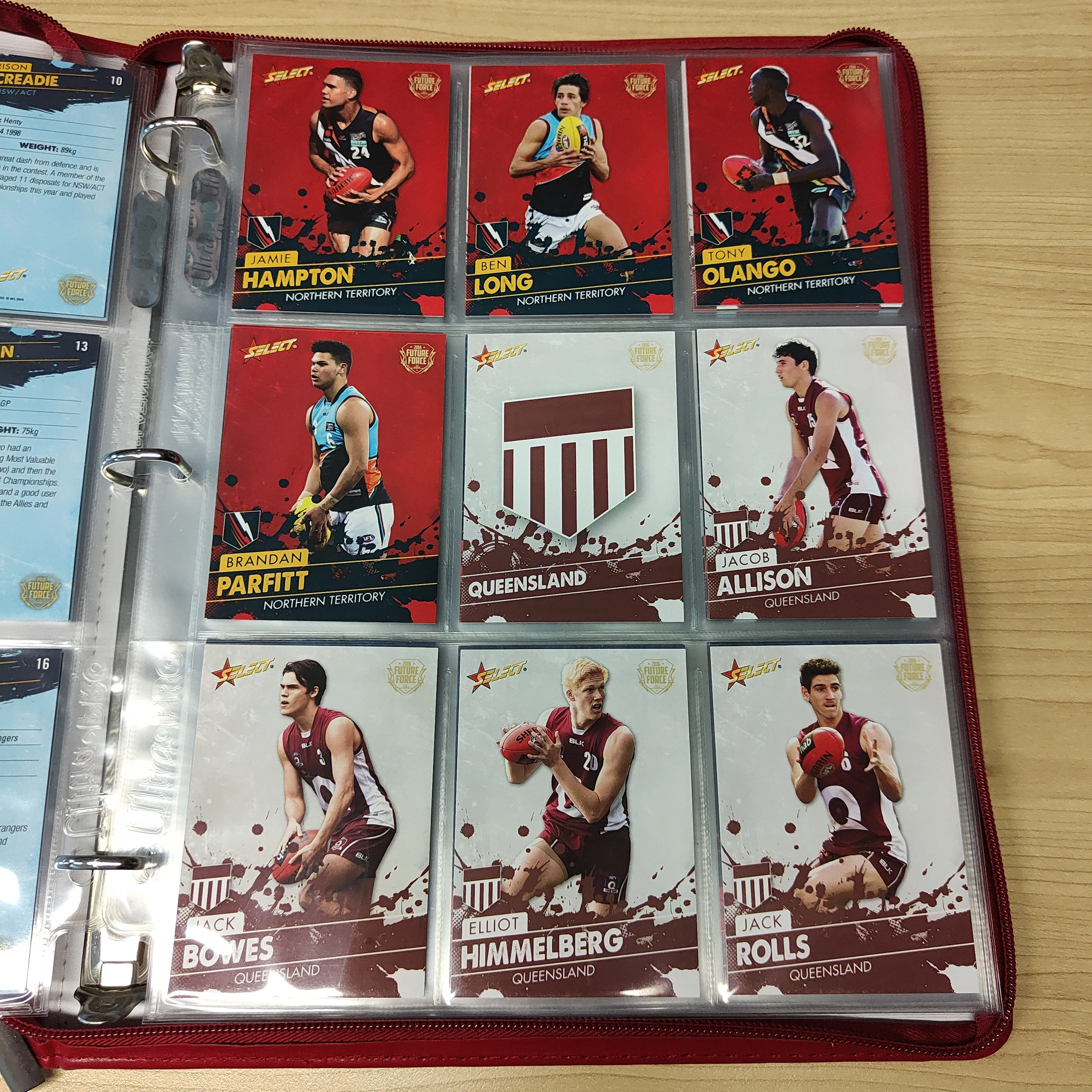 2016 Select Future Force Base Set, All Australian Set, Team Captains and Sheehan Selects in Folder - Image 2