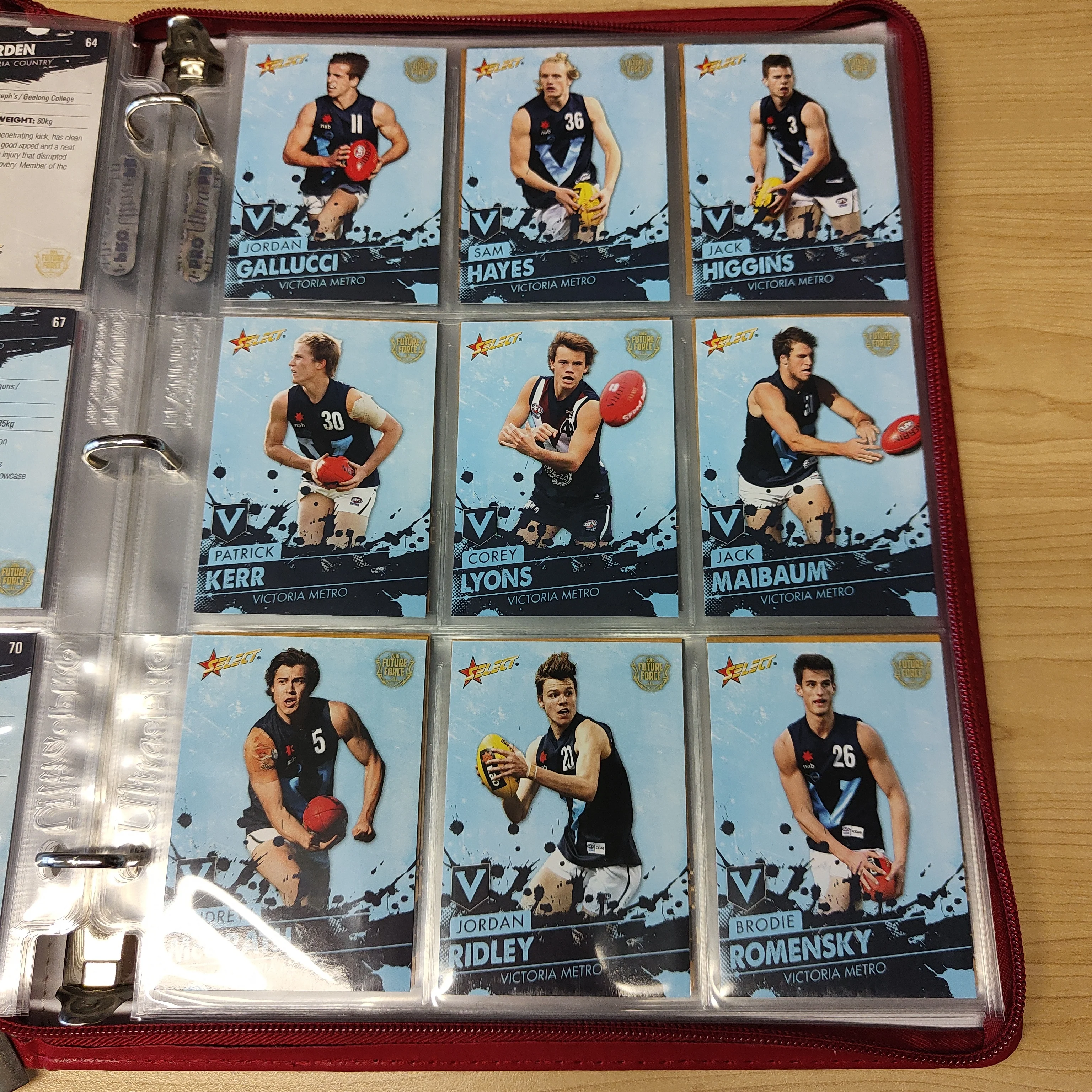 2016 Select Future Force Base Set, All Australian Set, Team Captains and Sheehan Selects in Folder - Image 5