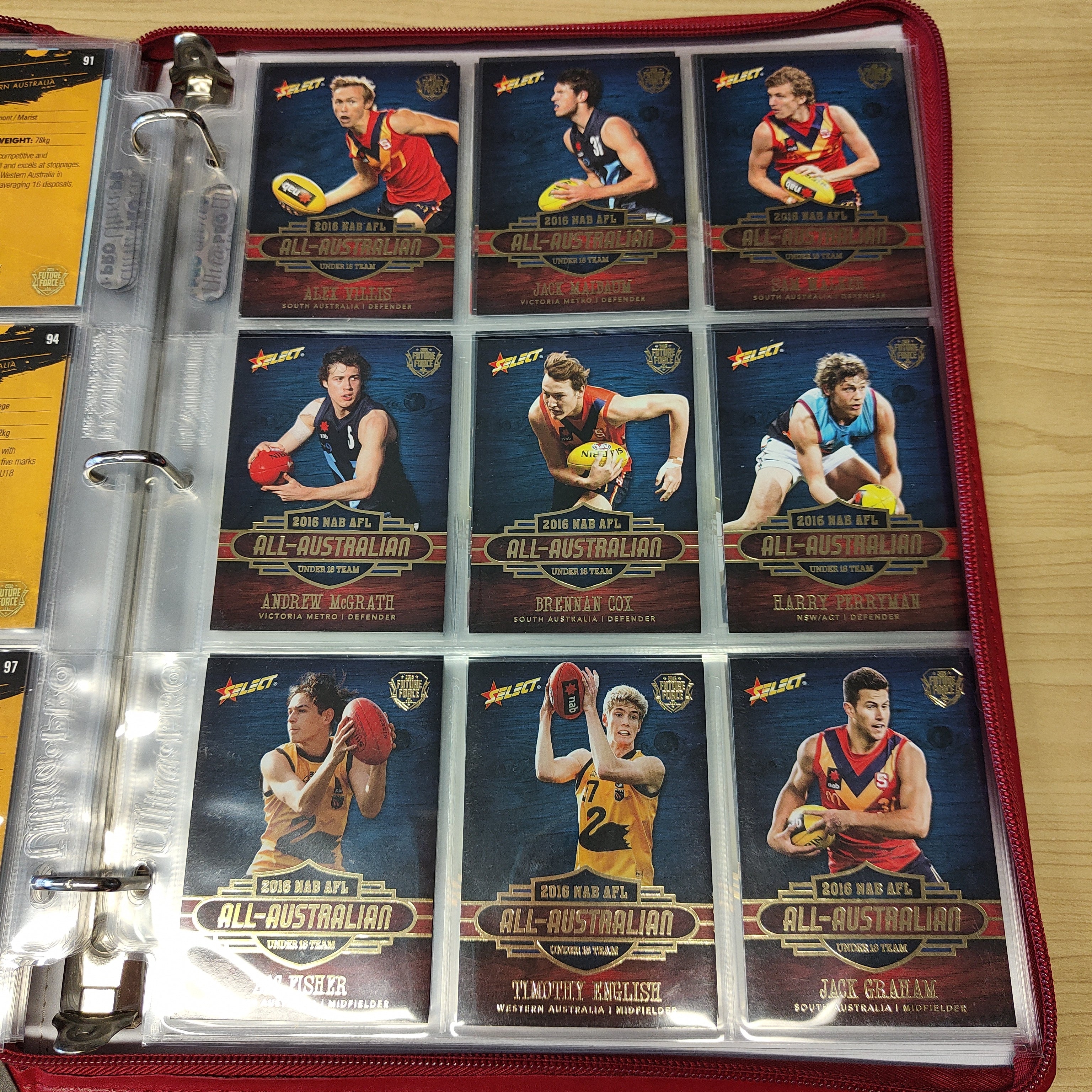 2016 Select Future Force Base Set, All Australian Set, Team Captains and Sheehan Selects in Folder - Image 7