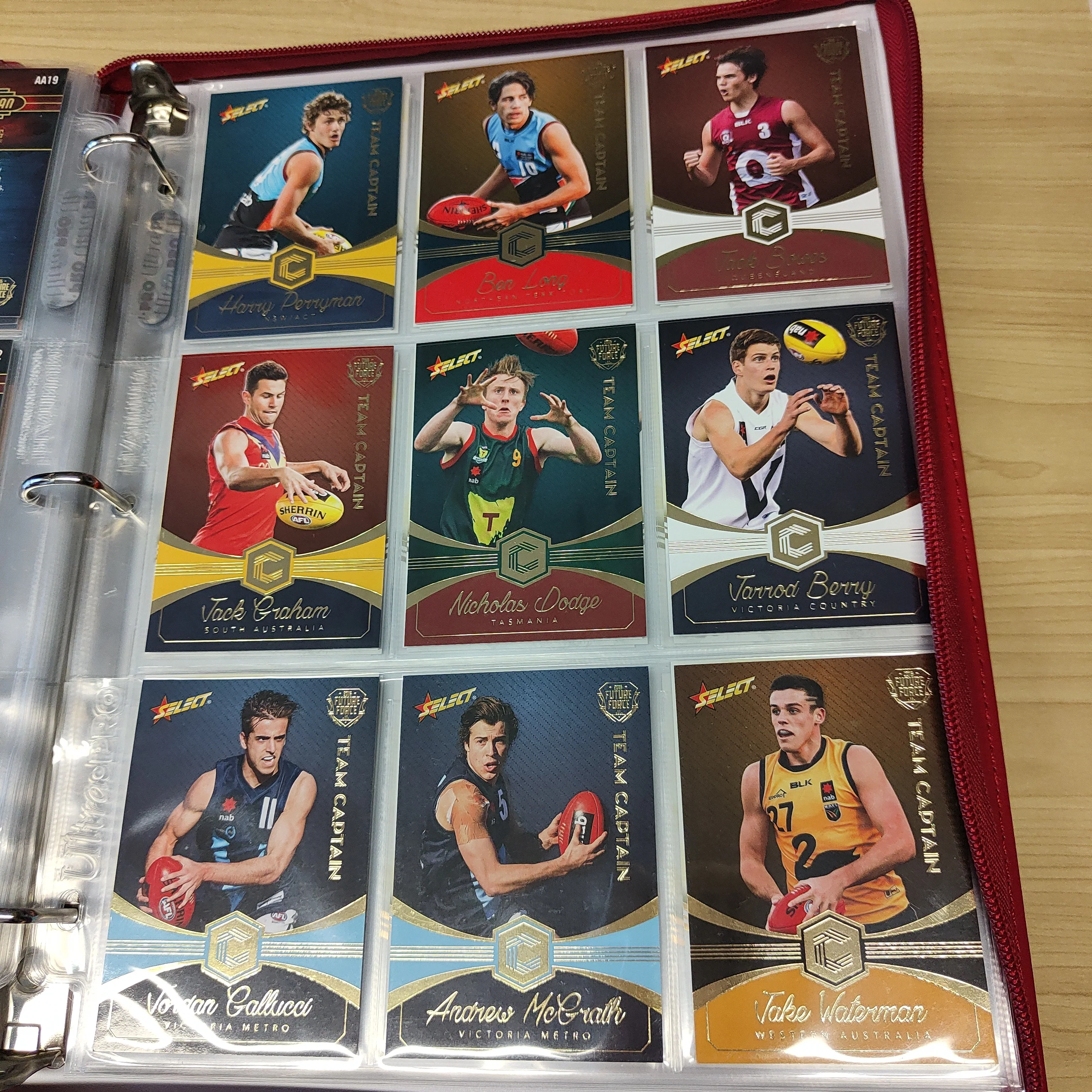 2016 Select Future Force Base Set, All Australian Set, Team Captains and Sheehan Selects in Folder - Image 8