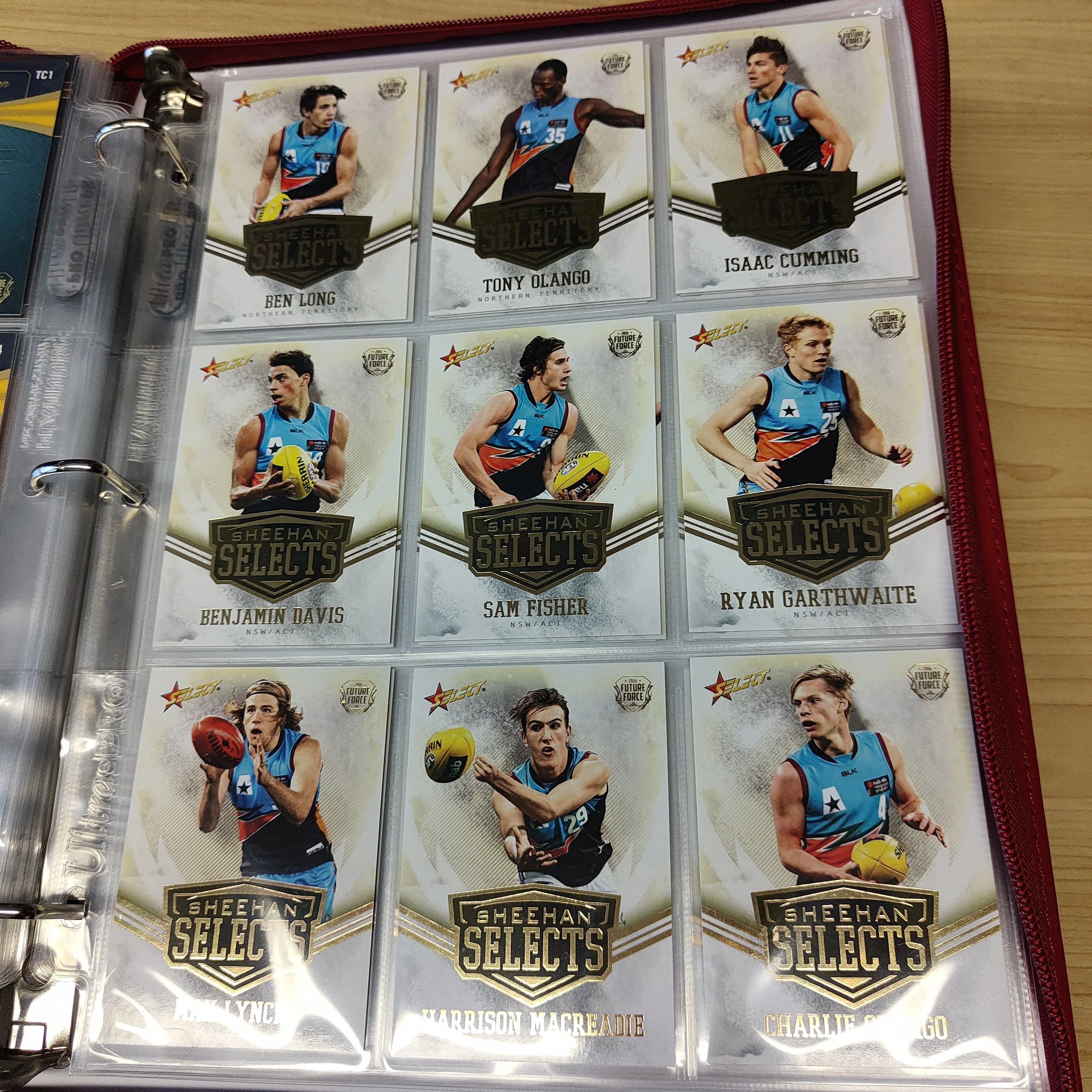 2016 Select Future Force Base Set, All Australian Set, Team Captains and Sheehan Selects in Folder - Image 9