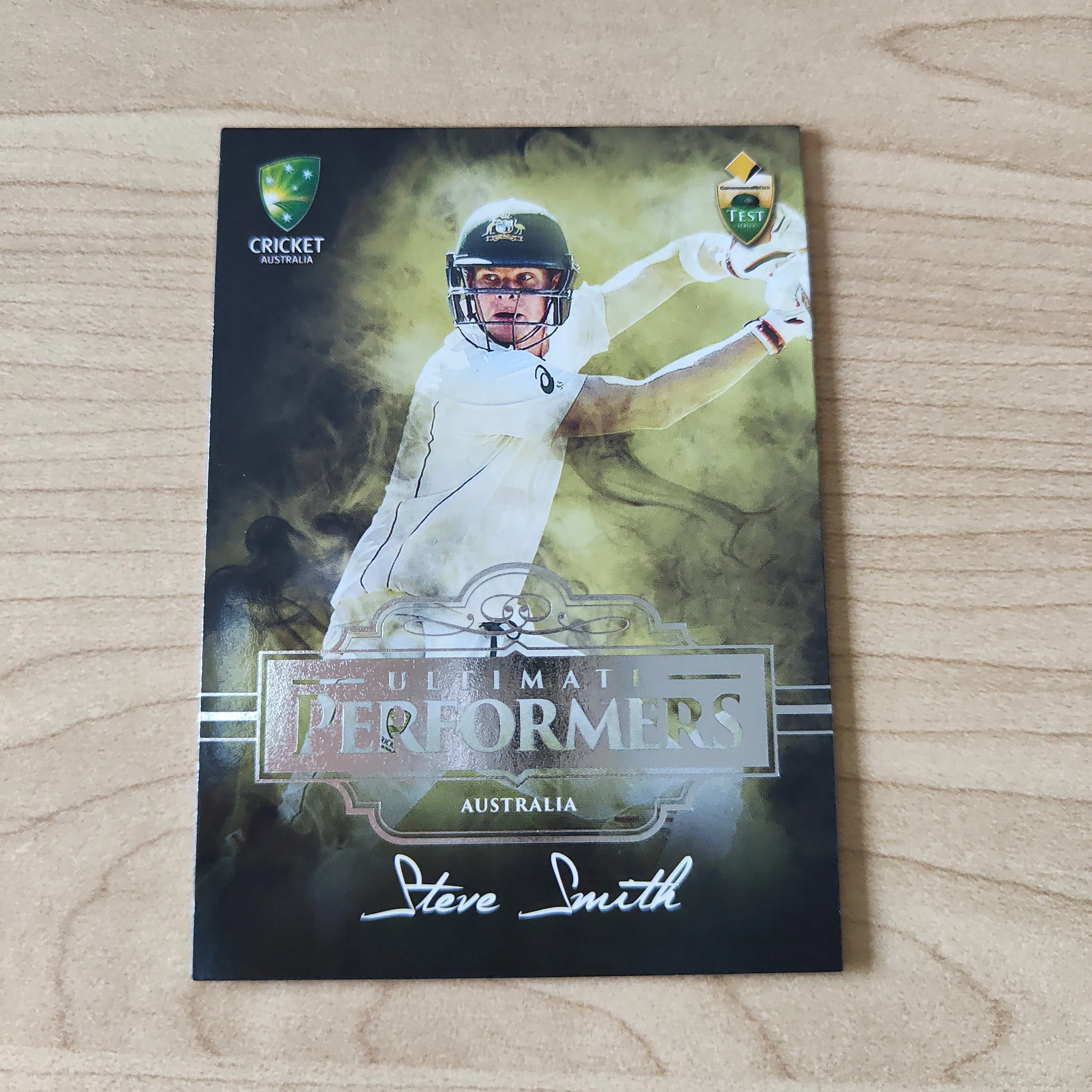 2016 Tap n Play Test Series Ultimate Performers Steve Smith Cricket Australia Card