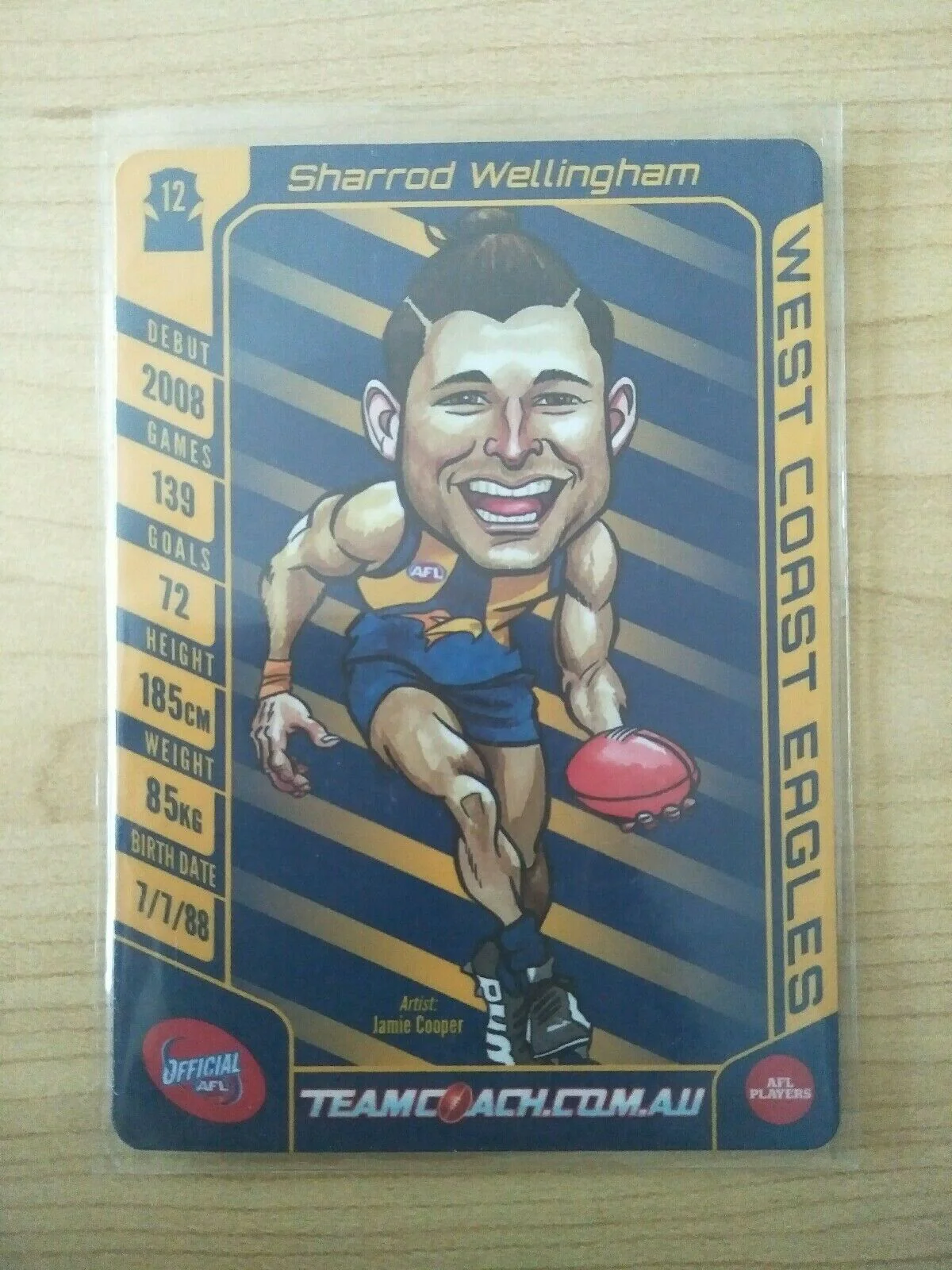 2016 Teamcoach Magic Wildcard Sharrod Wellingham West Coast MW-17 - Image 2