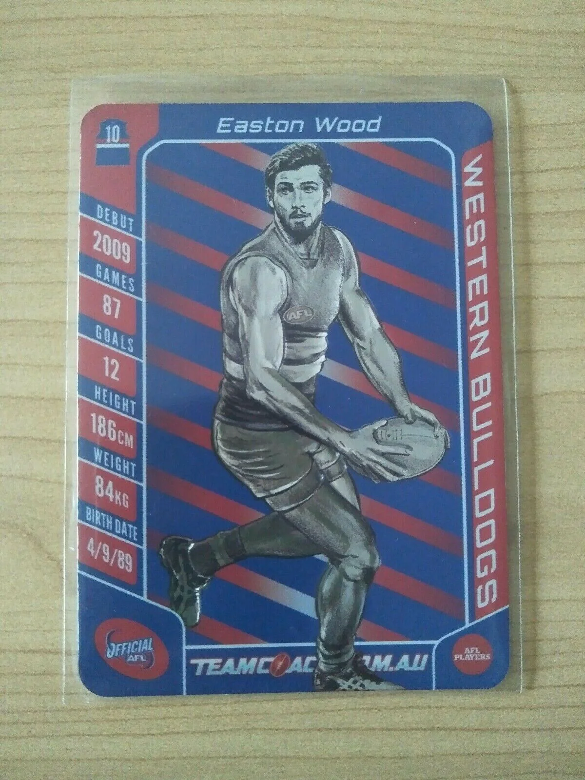 2016 Teamcoach Star Wildcard Easton Wood Western Bulldogs SW-18 - Image 2