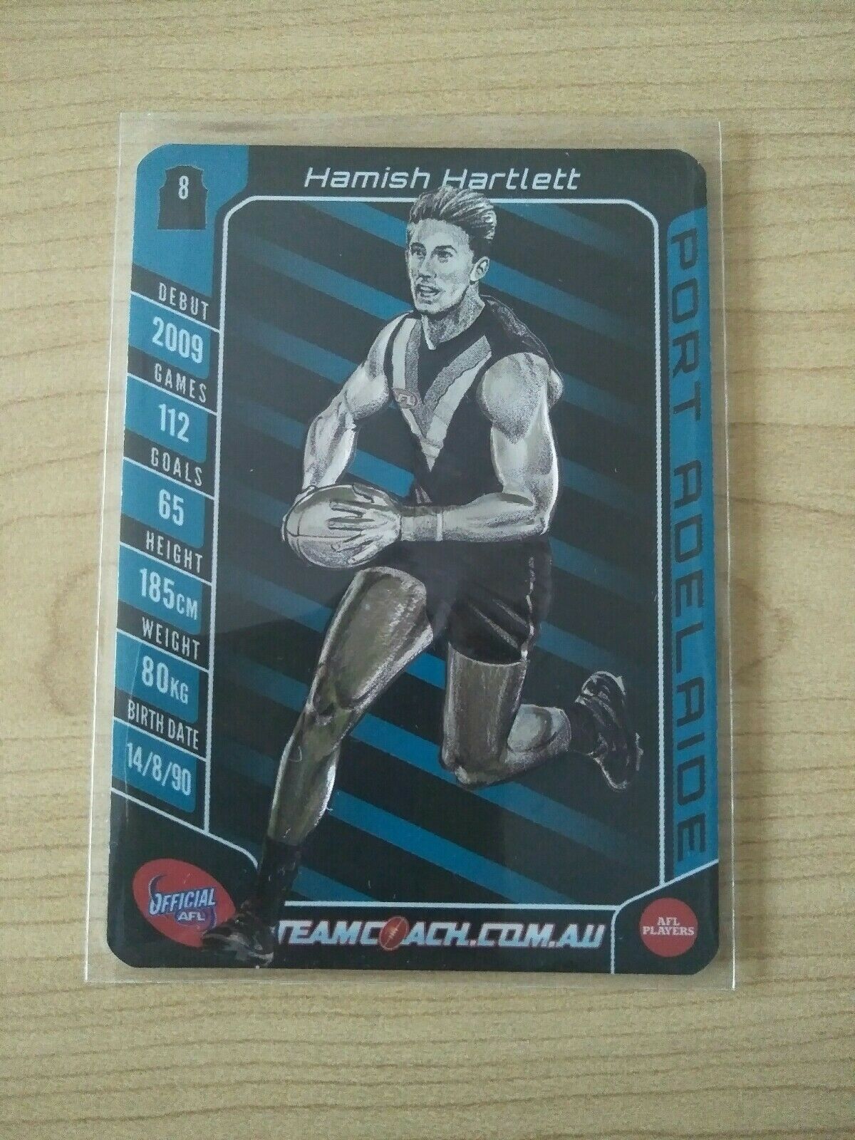 2016 Teamcoach Star Wildcard Hamish Hartlett Port Adelaide SW-13 - Image 2
