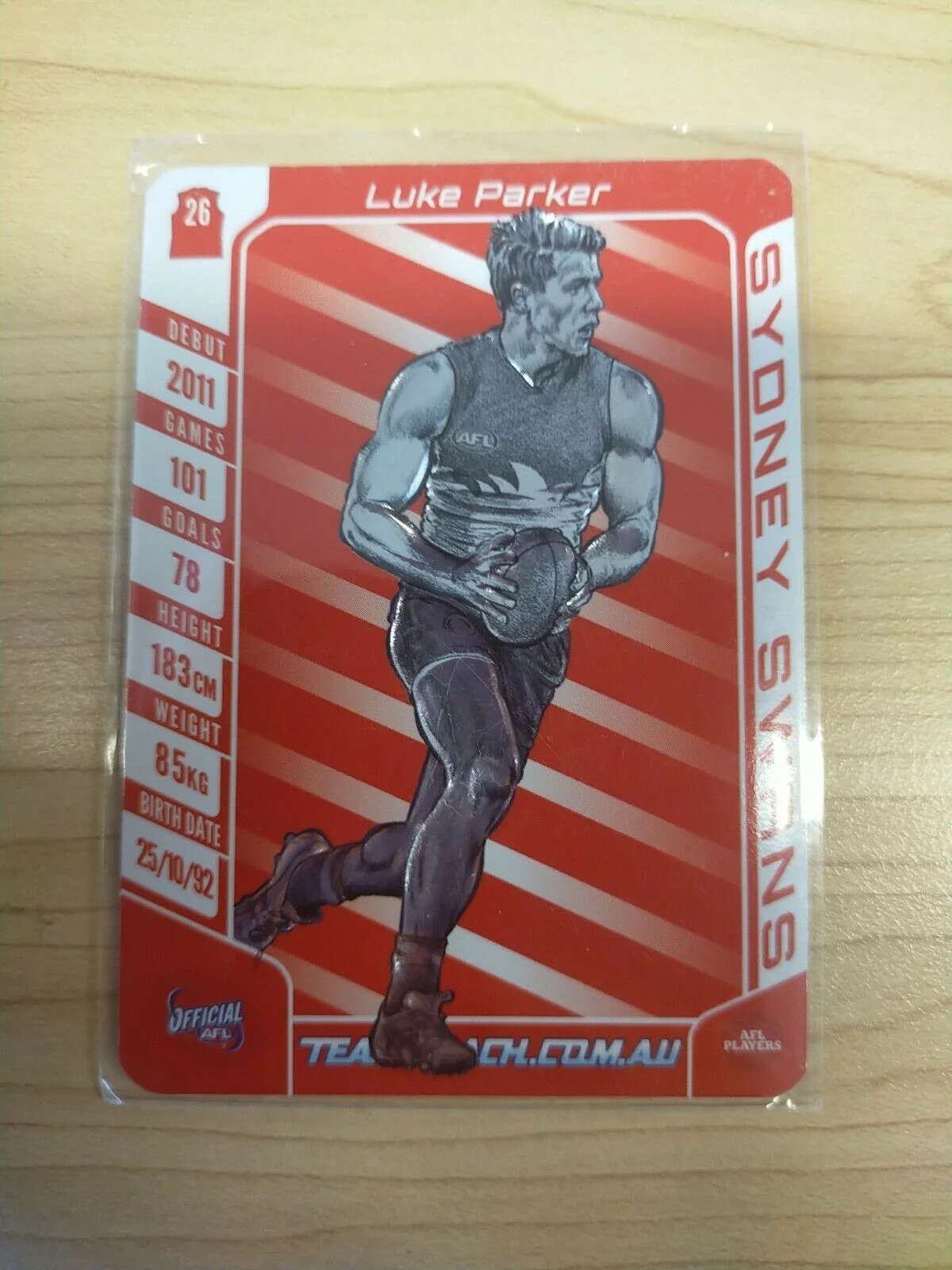 2016 Teamcoach Star Wildcard Luke Parker Sydney SW-16 - Image 2