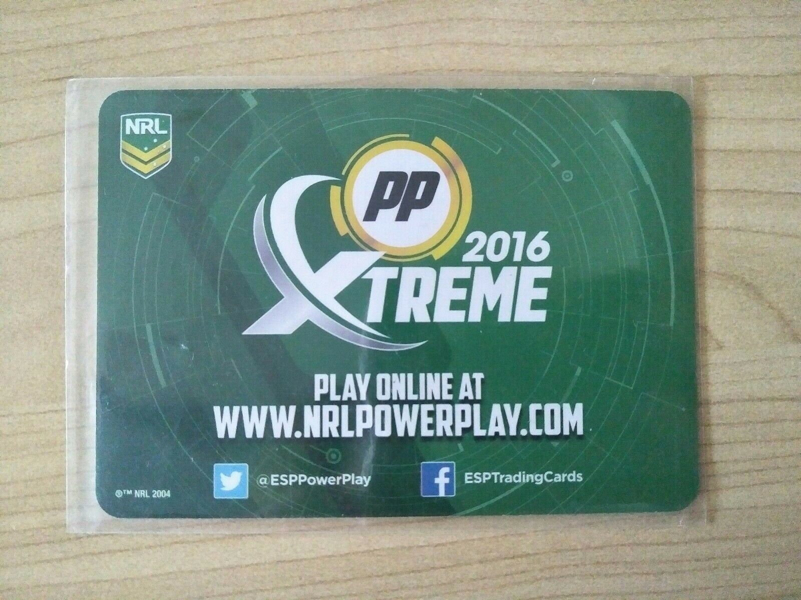 2016 TLA NRL Xtreme Powerplay Power Card PC21 Tariq Sims Knights - Image 2