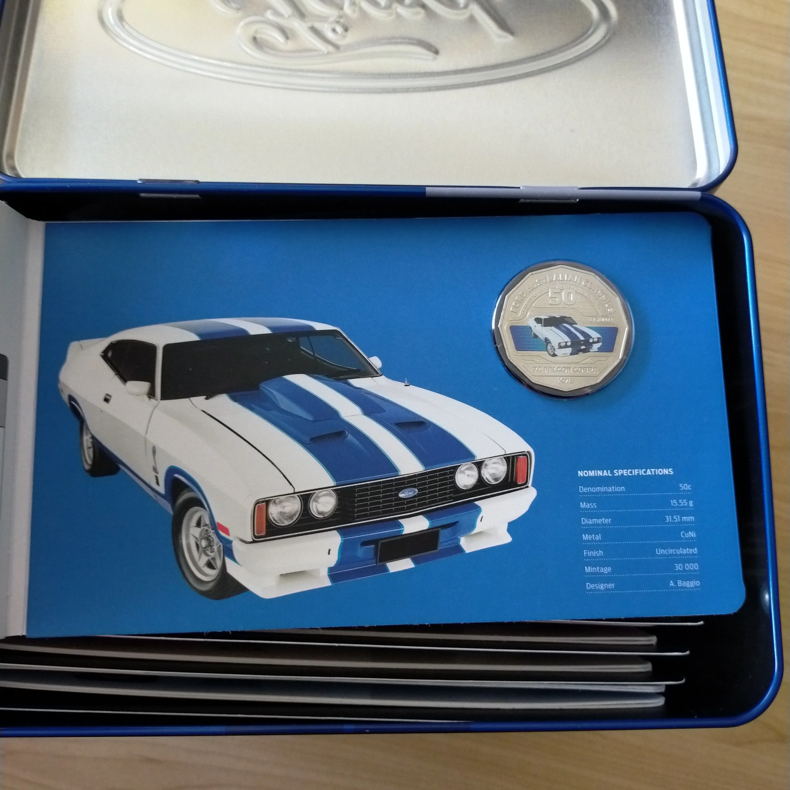 2017 Royal Australian Mint 50c Ford Car Collection of 12 Coins in Tin - Image 11