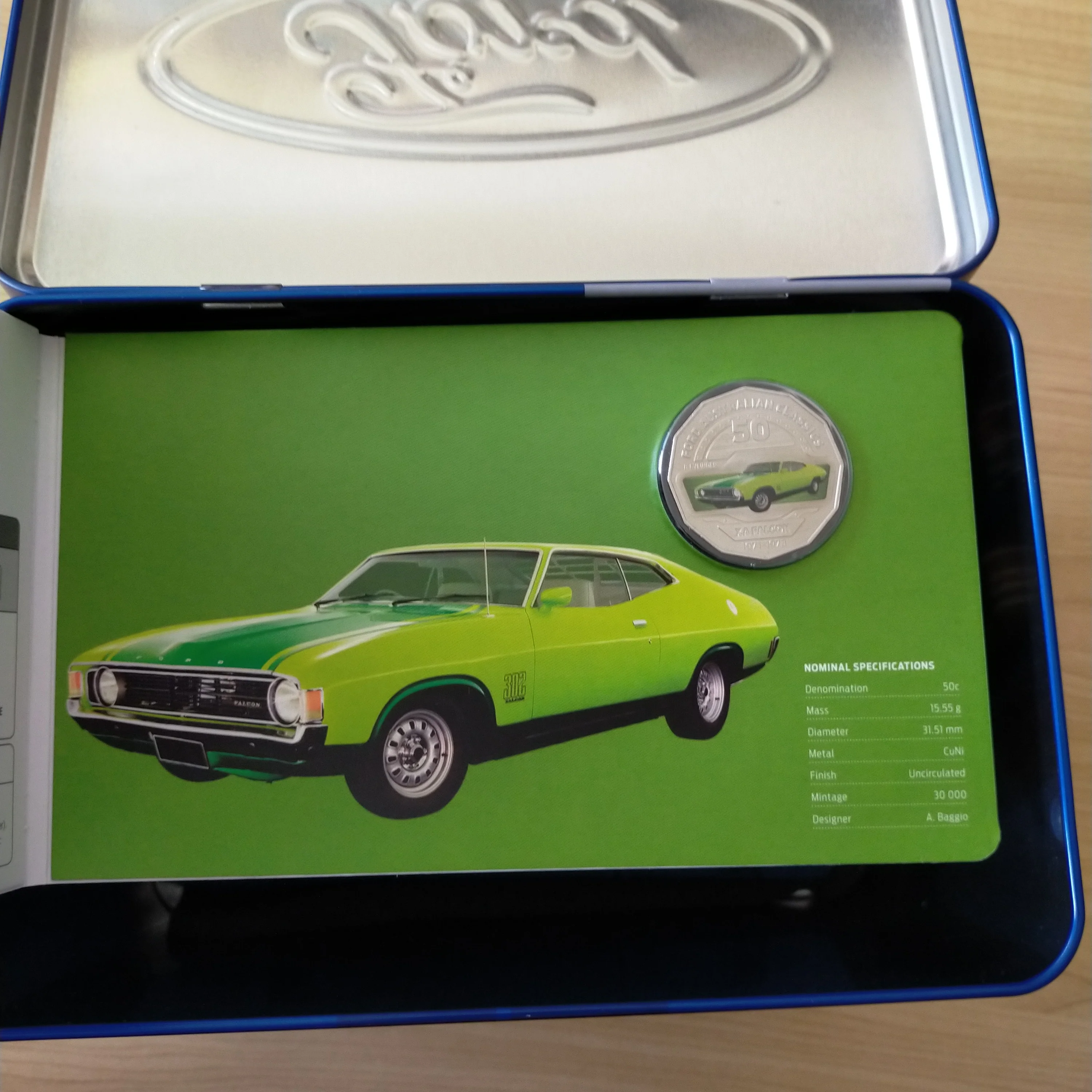 2017 Royal Australian Mint 50c Ford Car Collection of 12 Coins in Tin - Image 13