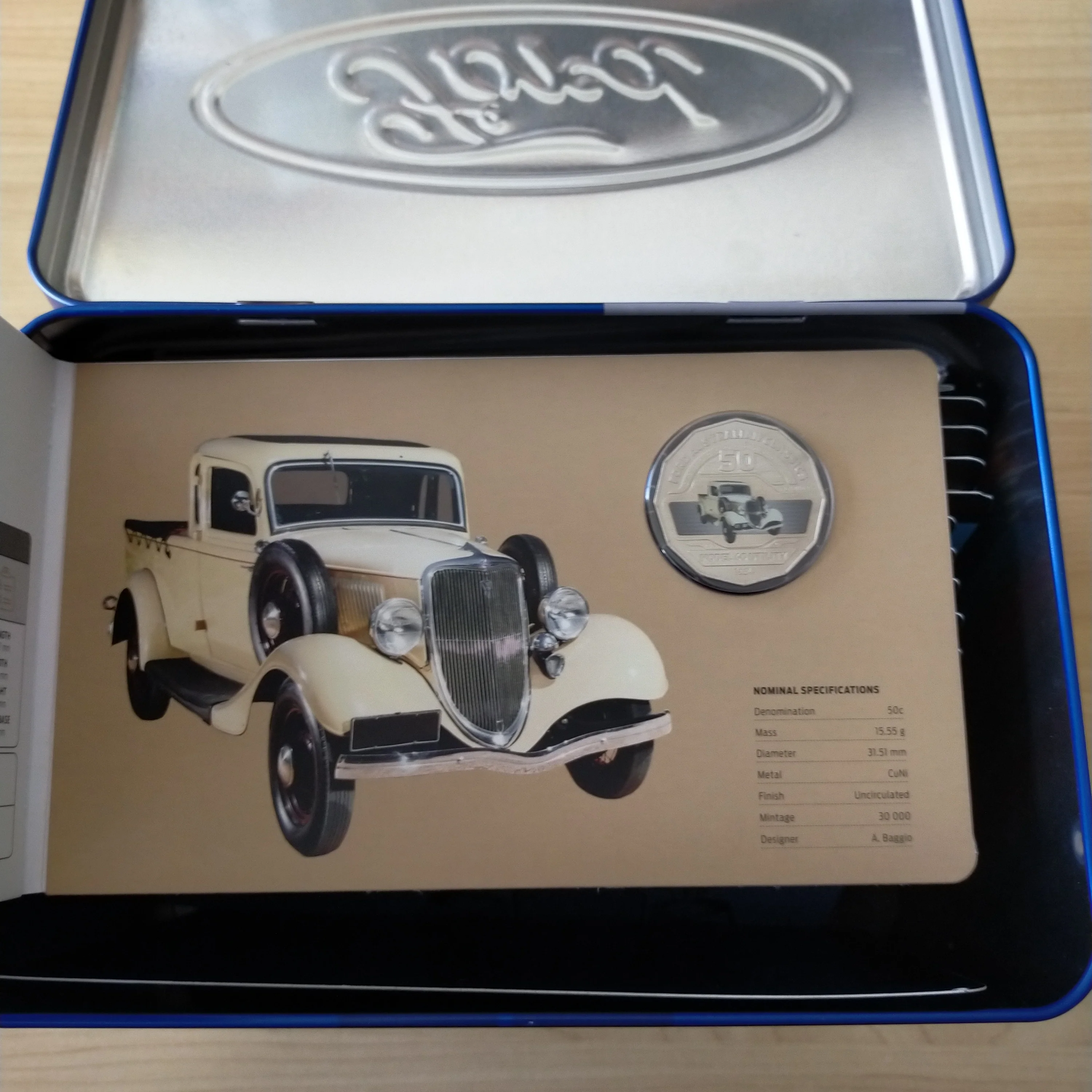 2017 Royal Australian Mint 50c Ford Car Collection of 12 Coins in Tin - Image 8
