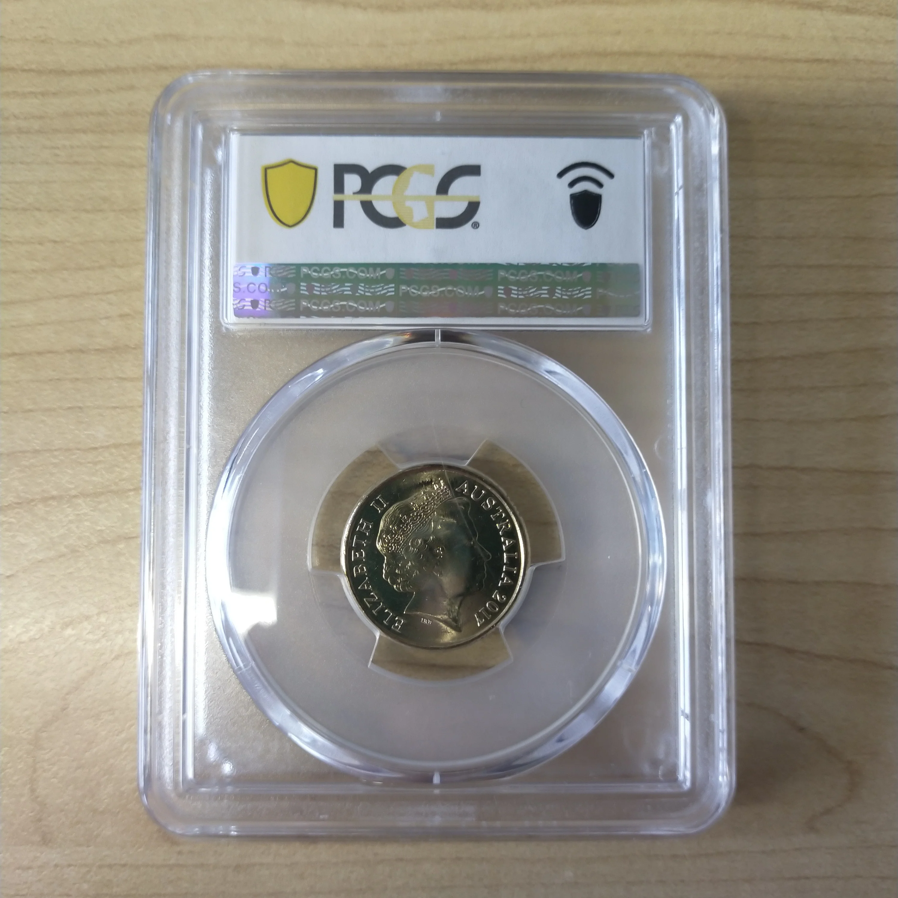 2017 $2 Remembrance Day PCGS Graded MS64 Slabbed Coloured Coin - Image 2