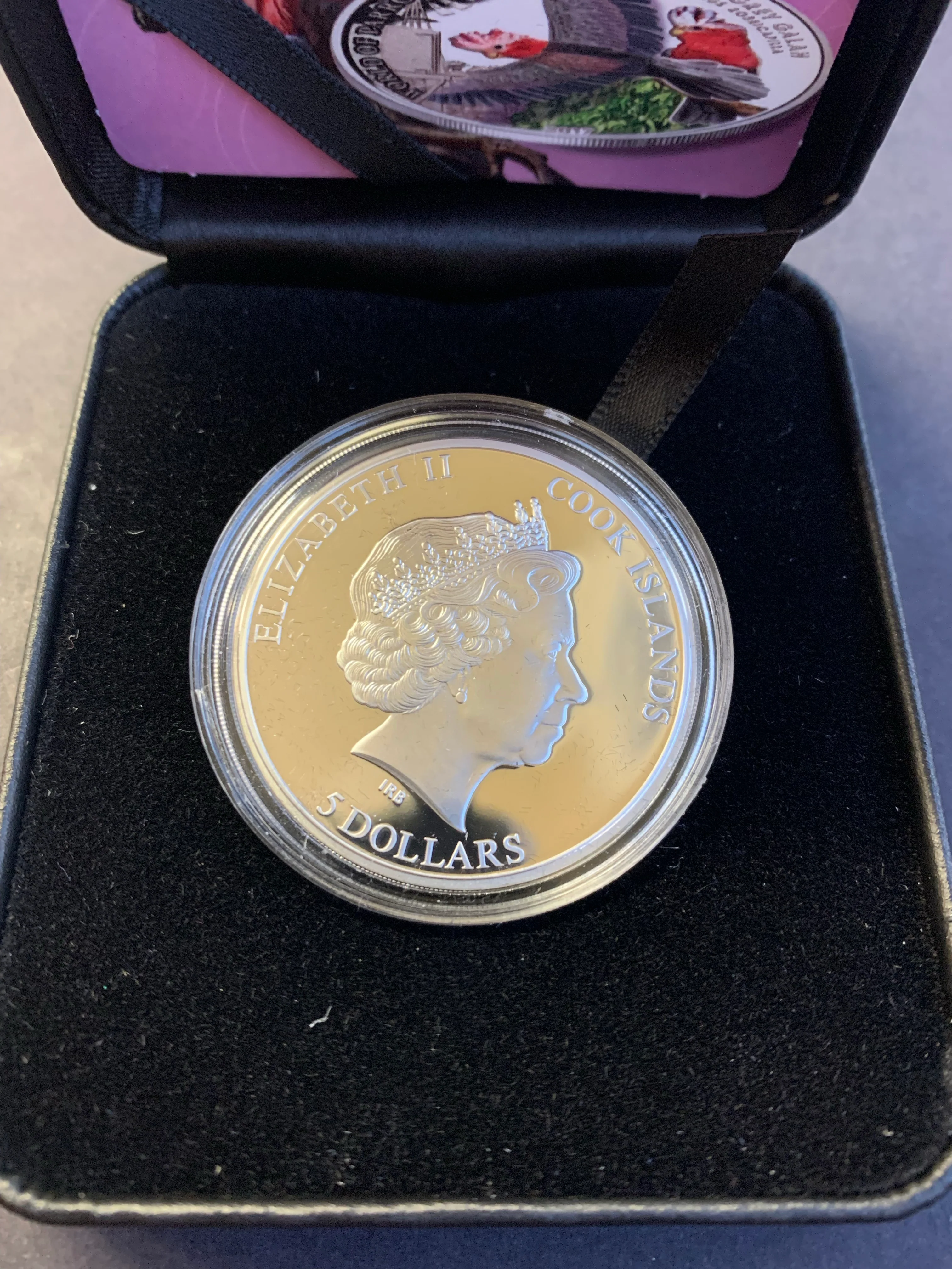 Cook Islands 2017 Perth Mint "World of Parrots"  Coloured  $5  .925 Silver Proof Coin - Image 4