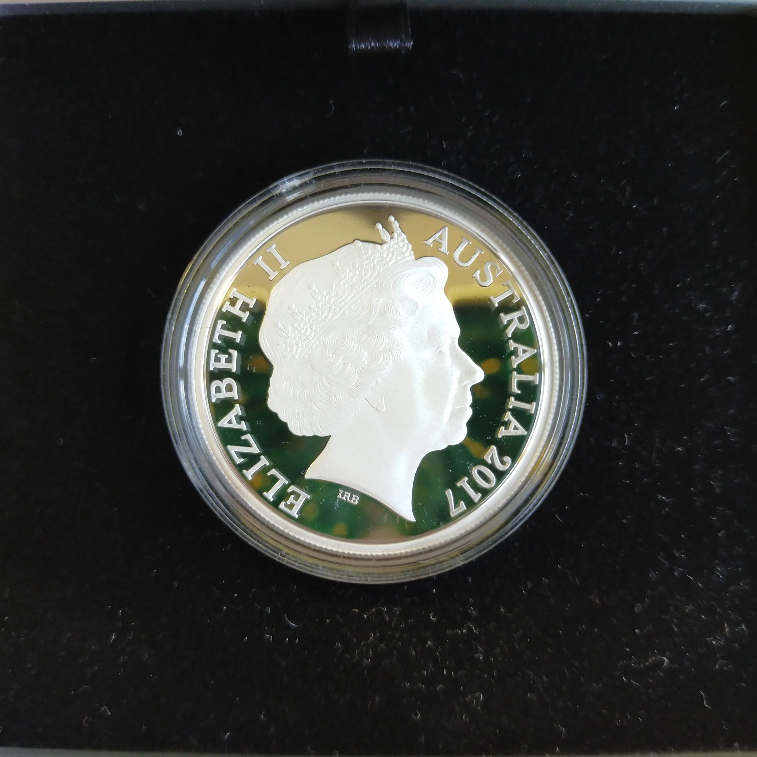 2017 Royal Australian Mint $5 Commonwealth Games Gold Coast Queen's Baton Relay 1oz .999 Proof Silver Coin - Image 3