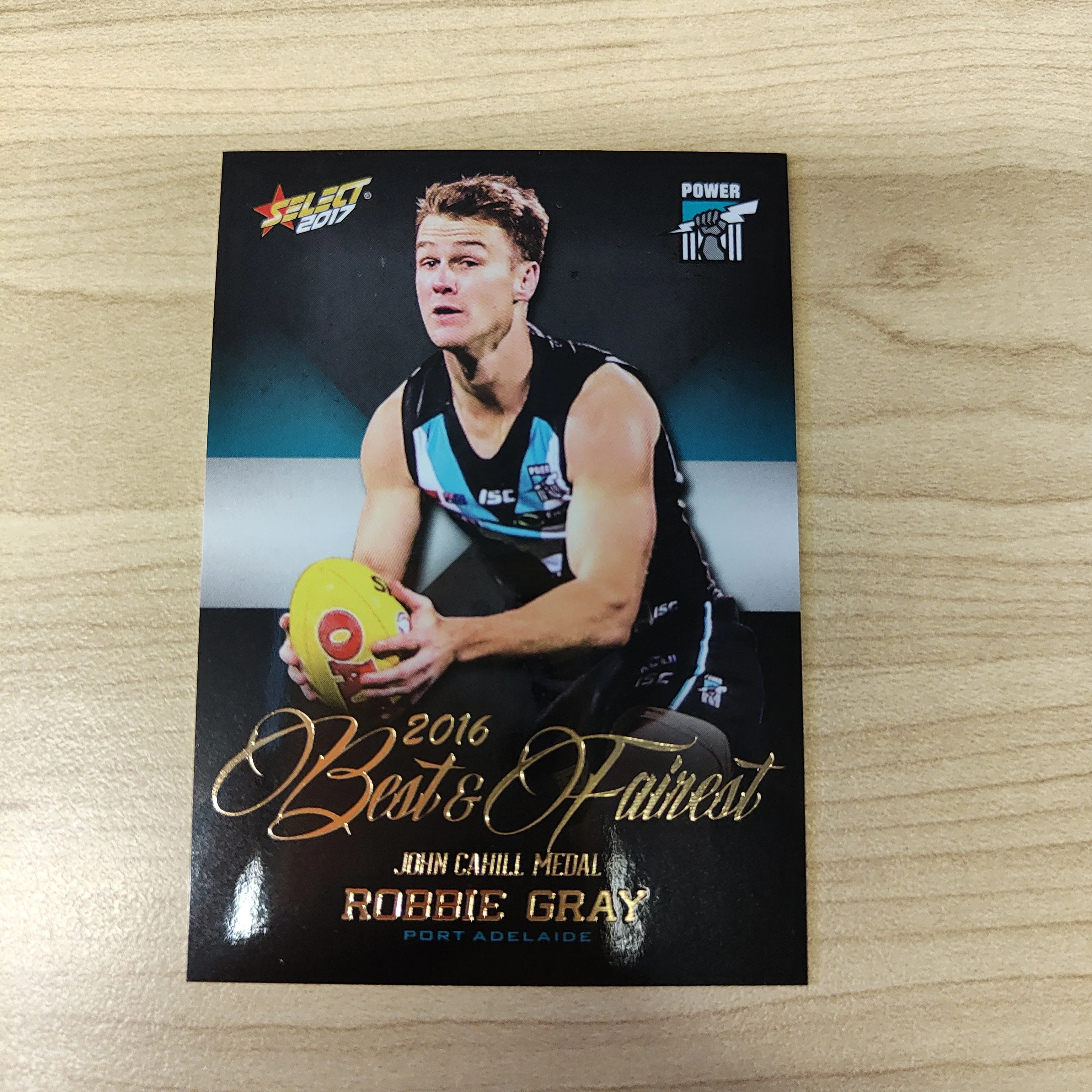 2017 Select AFL Best & Fairest Card Robbie Gray Port Adelaide