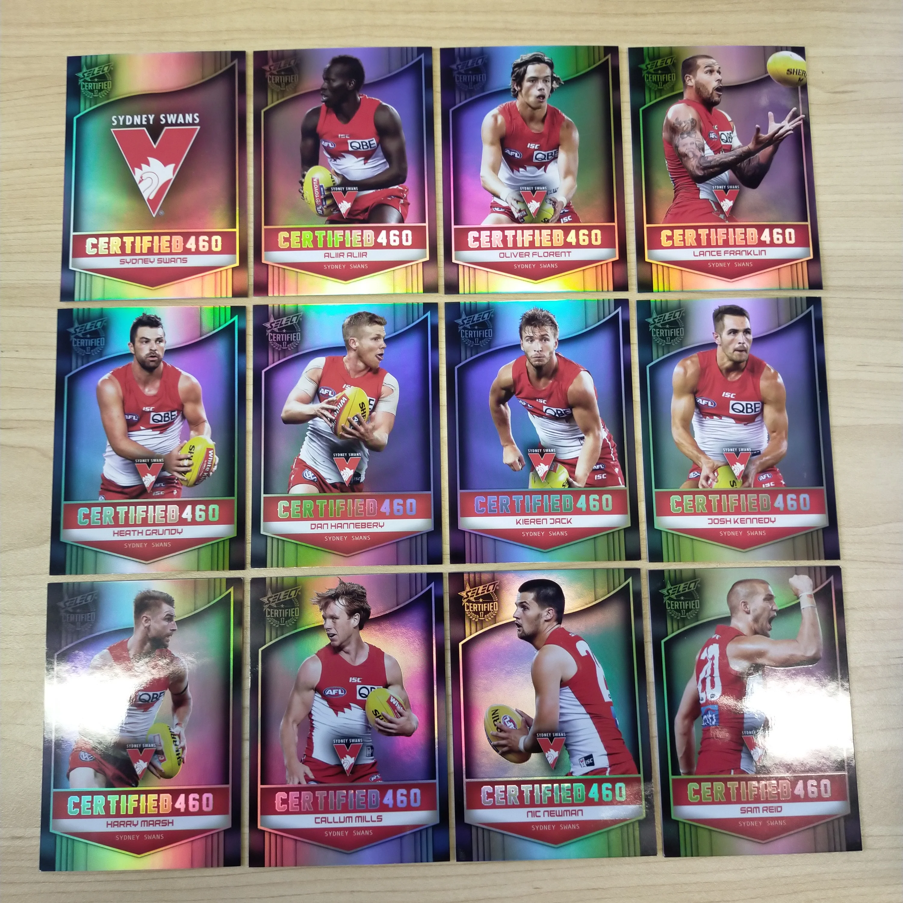 2017 Select Certified 460 Sydney Swans Team Set of 12 Football Cards - Image 2