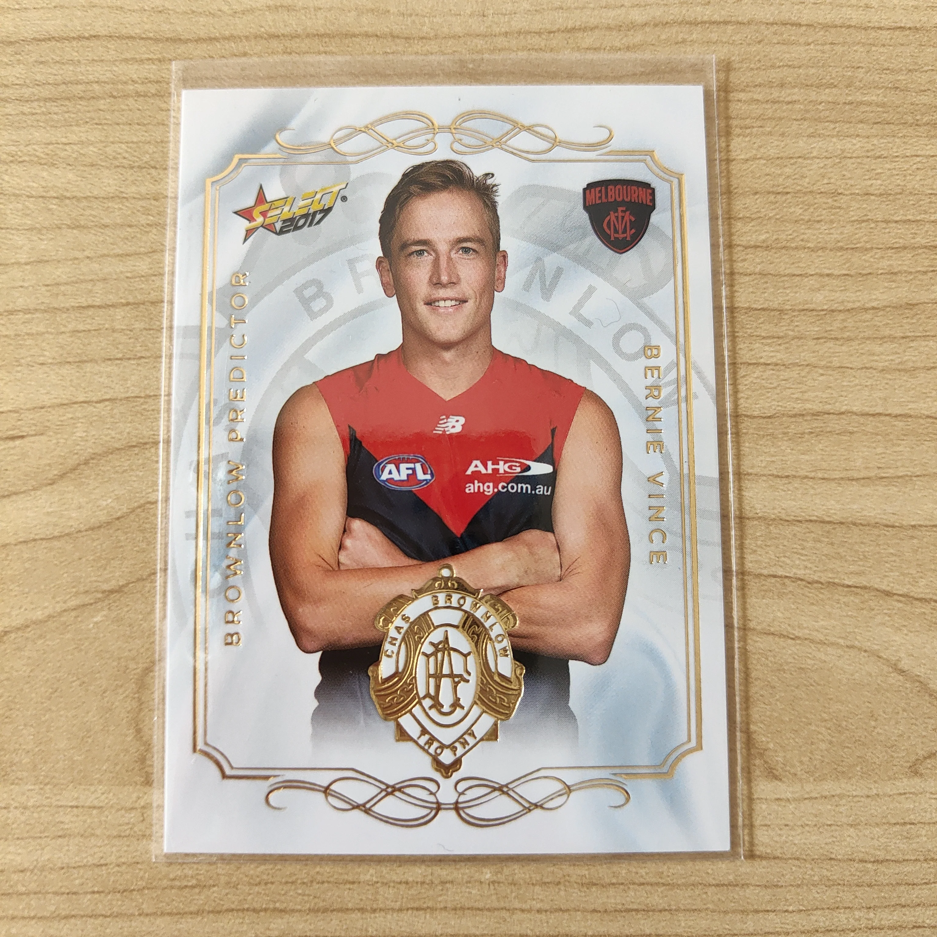2017 Select Footy Stars Brownlow Predictor Bernie Vince Melbourne 119/275