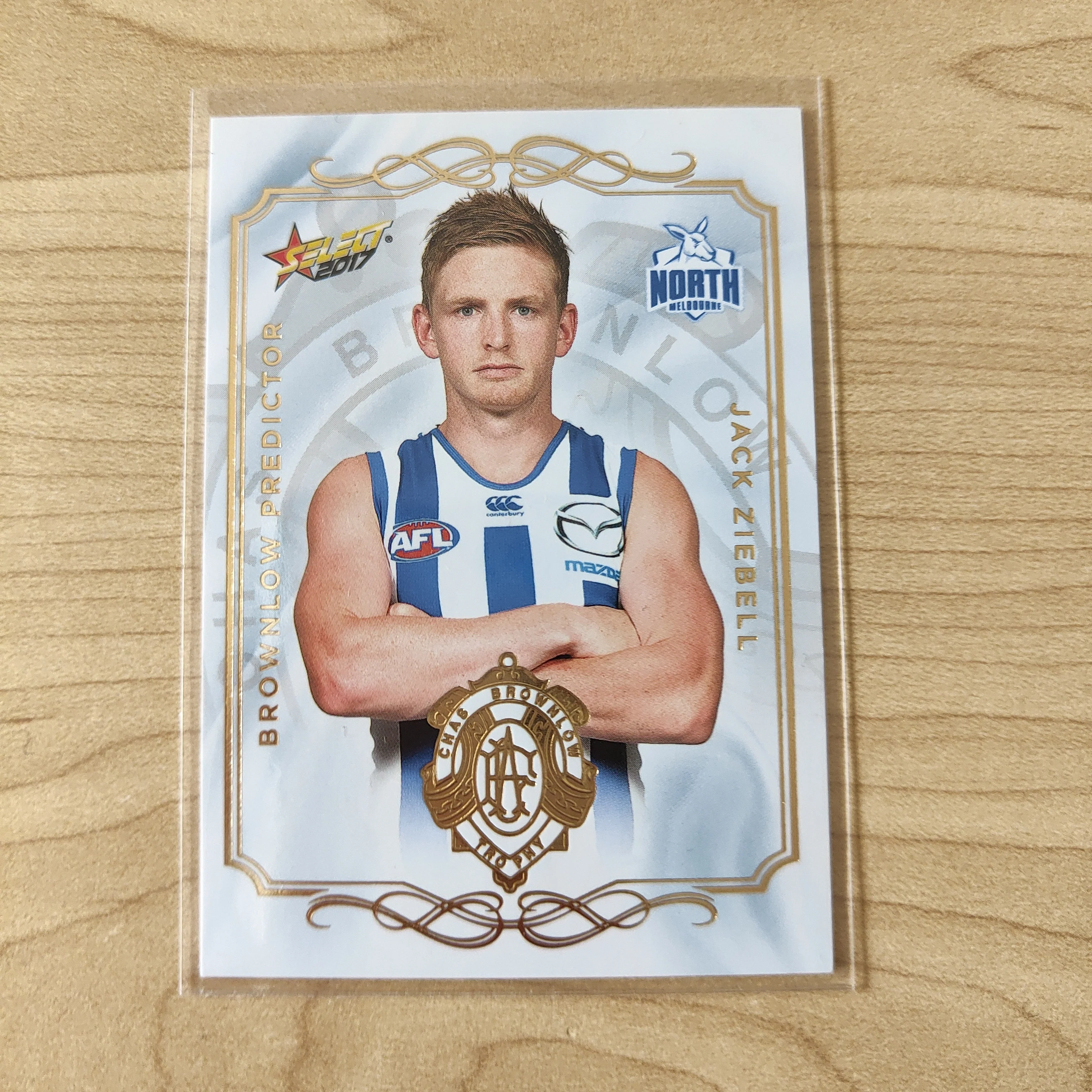 2017 Select Footy Stars Brownlow Predictor Jack Ziebell North Melbourne 088/275