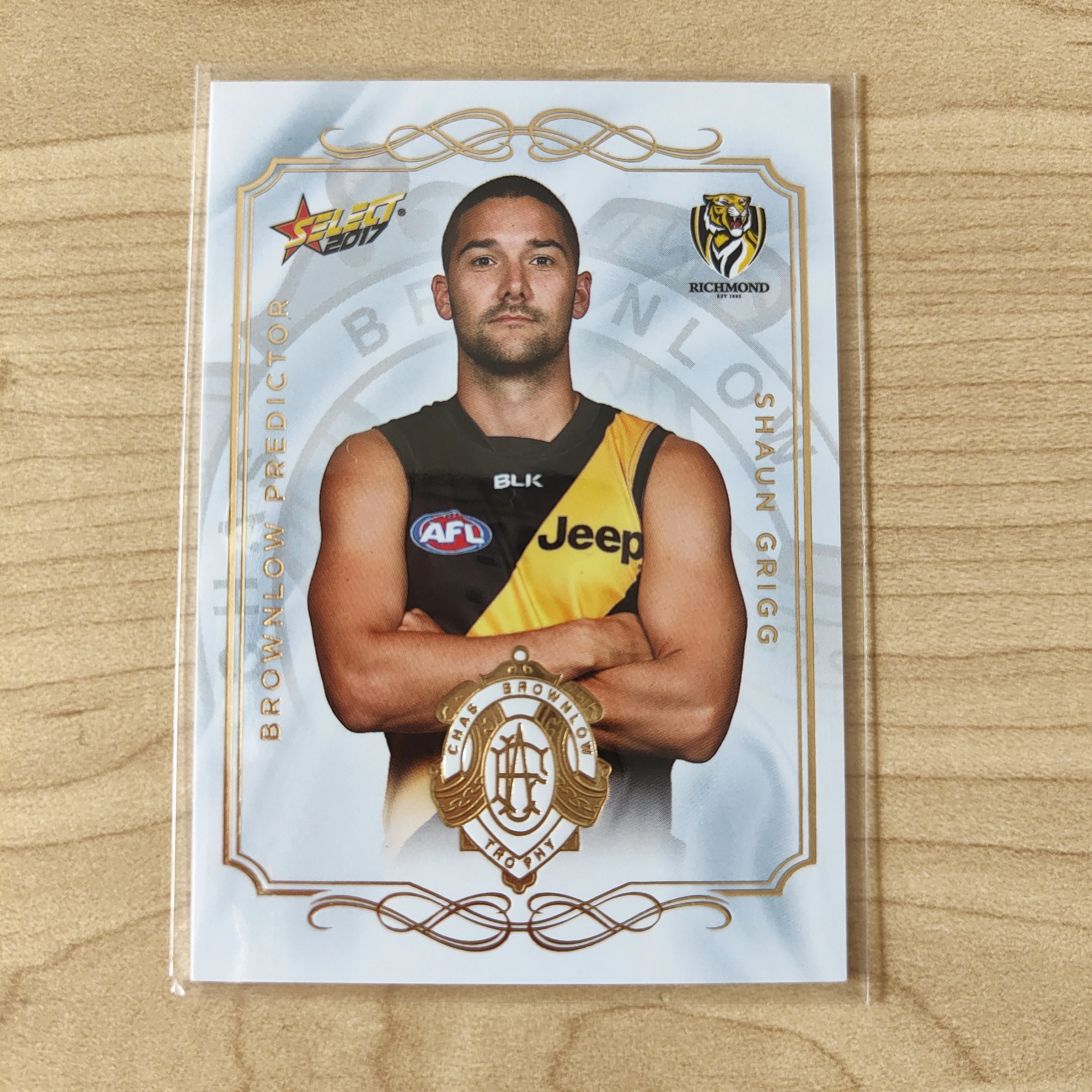 2017 Select Footy Stars Brownlow Predictor Shaun Grigg Richmond 143/275
