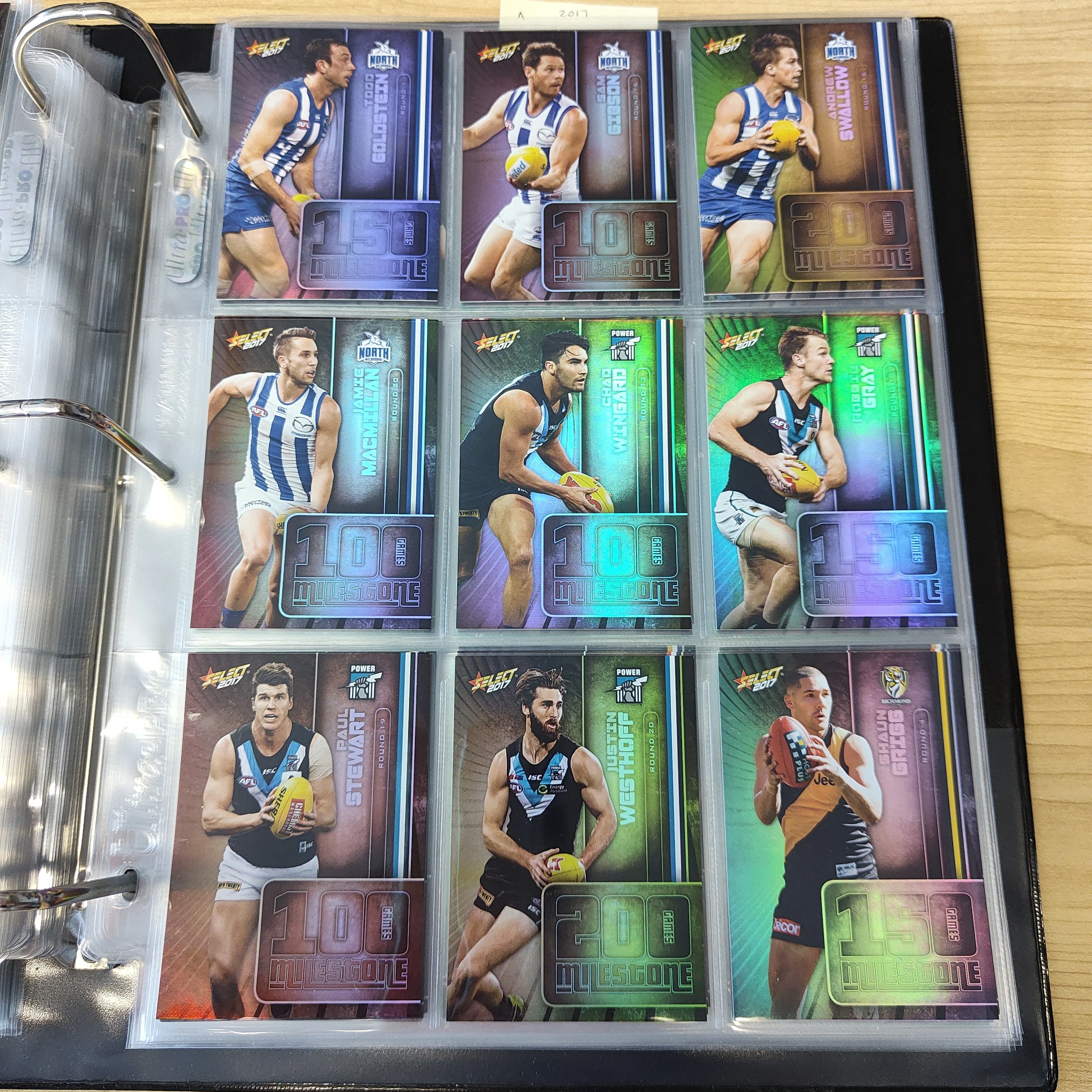 2017 Select Footy Stars Milestones Complete Set of 78 - Image 6