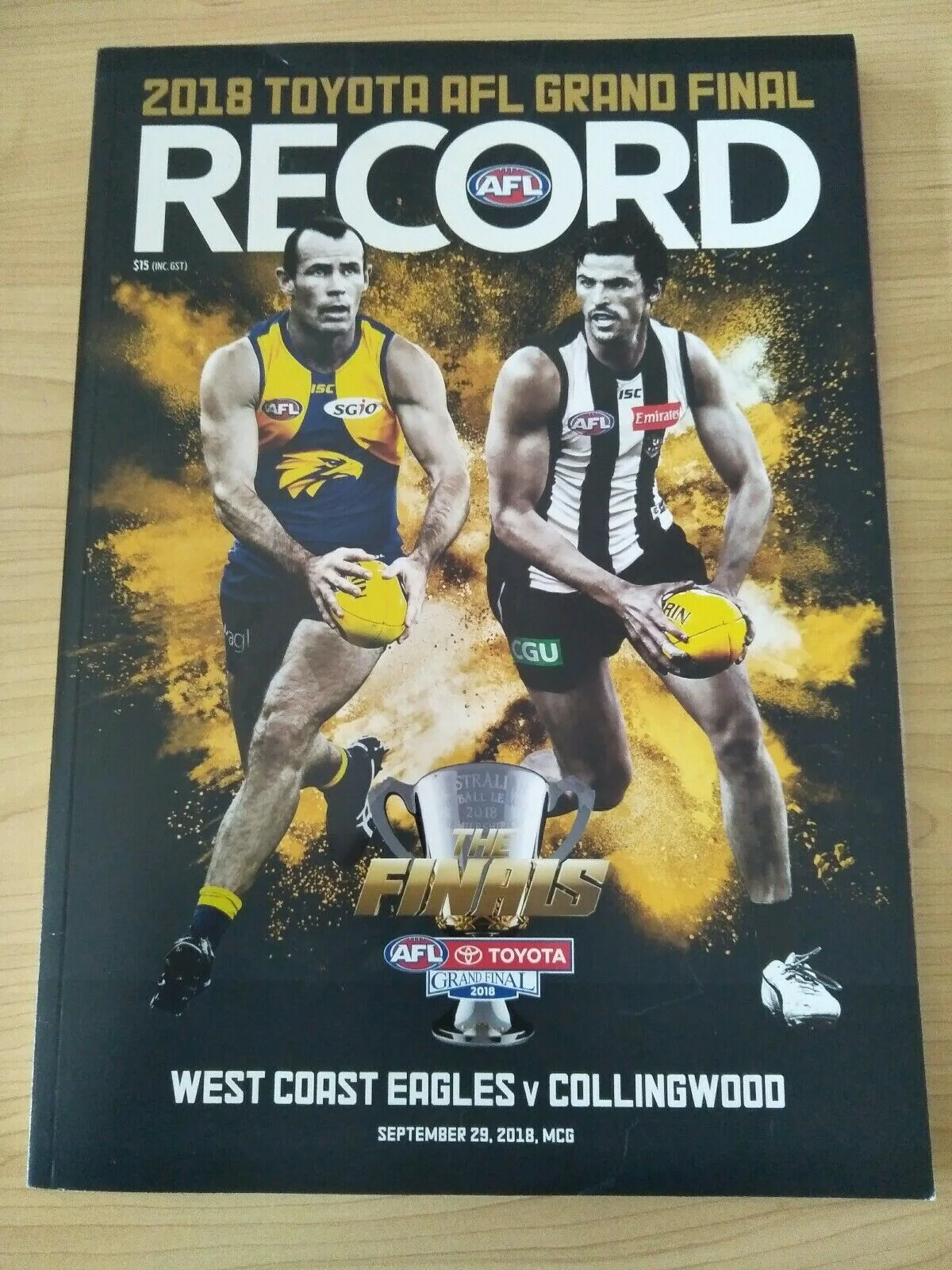 2018 AFL Grand Final Football Record West Coast v Collingwood