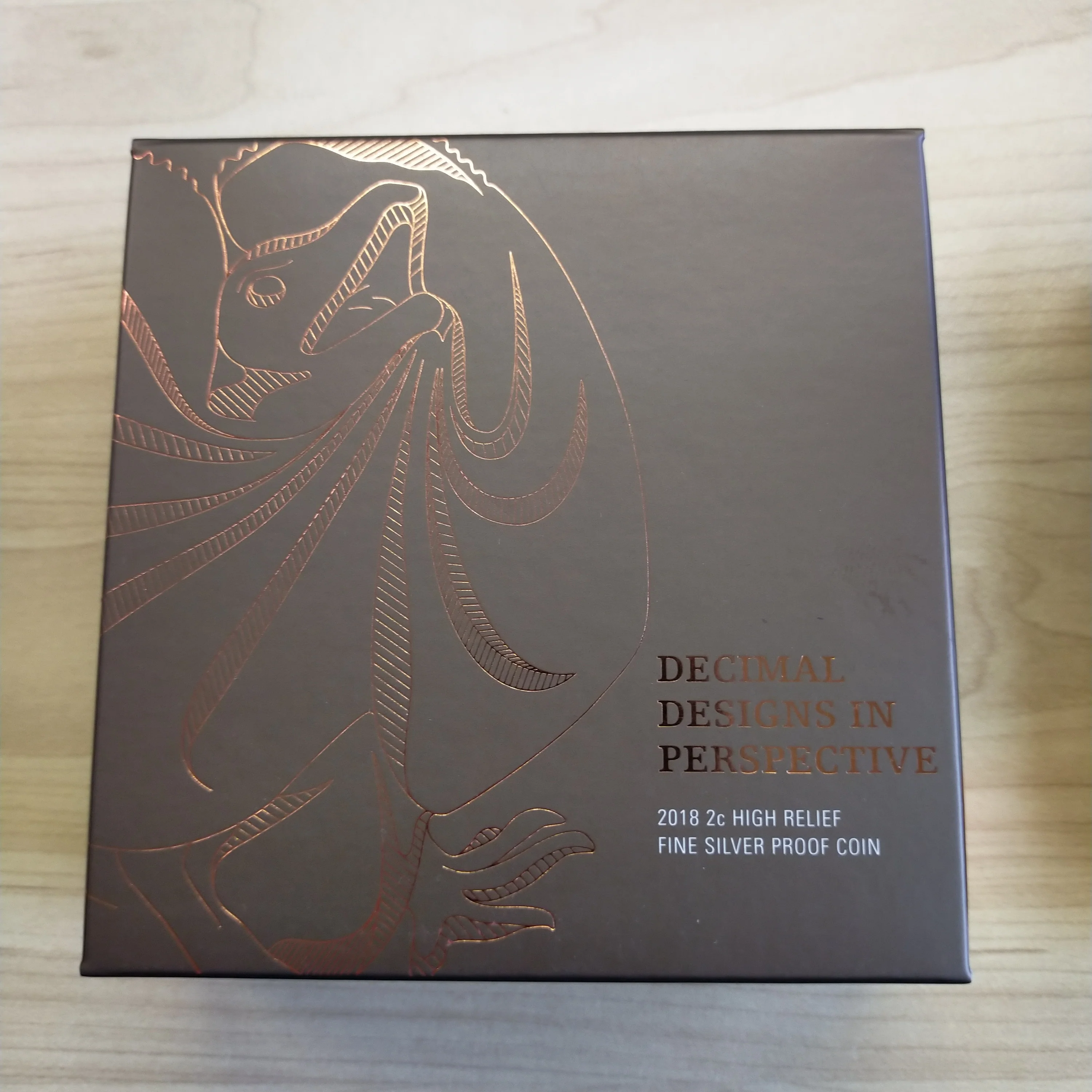 2018 Royal Australian Mint 2c Decimal Designs In Perspective High Relief 1oz .999 Silver Proof Coin - Image 5