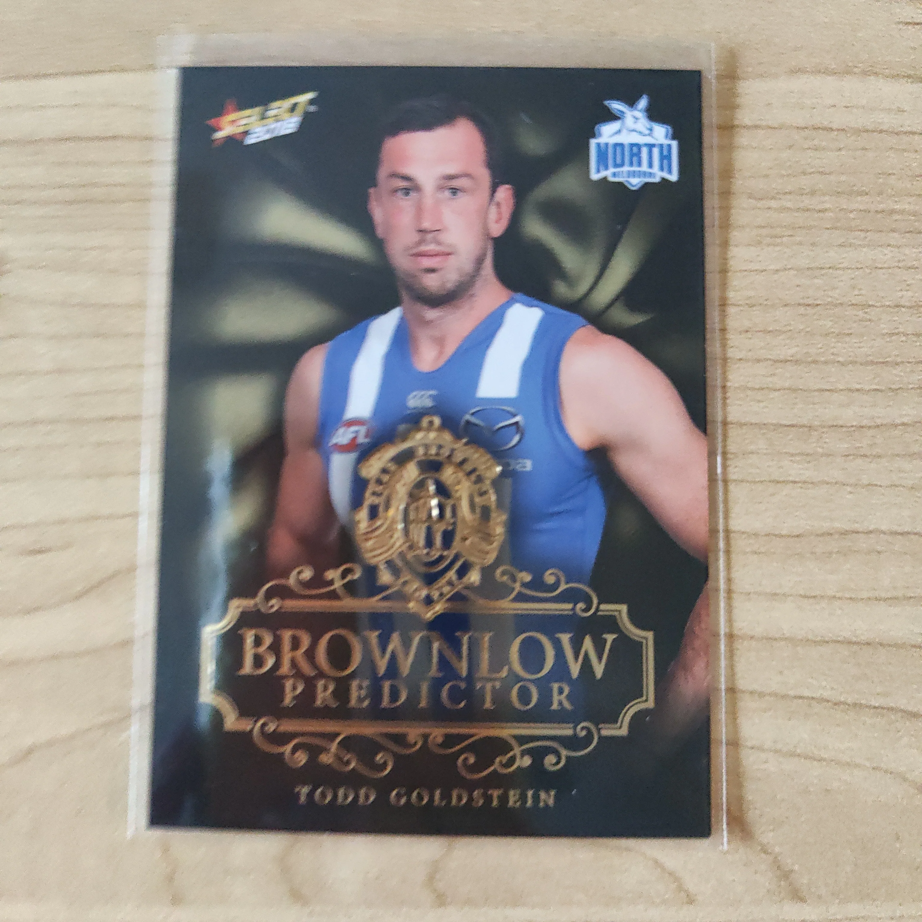 2018 Select Footy Stars Gold Brownlow Predictor Todd Goldstein North Melbourne 087/250