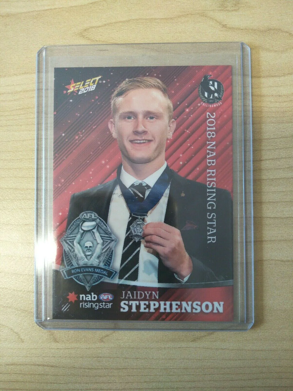 2018 Select NAB Rising Star Jaidyn Stephenson Collingwood Card SRS24 121/315
