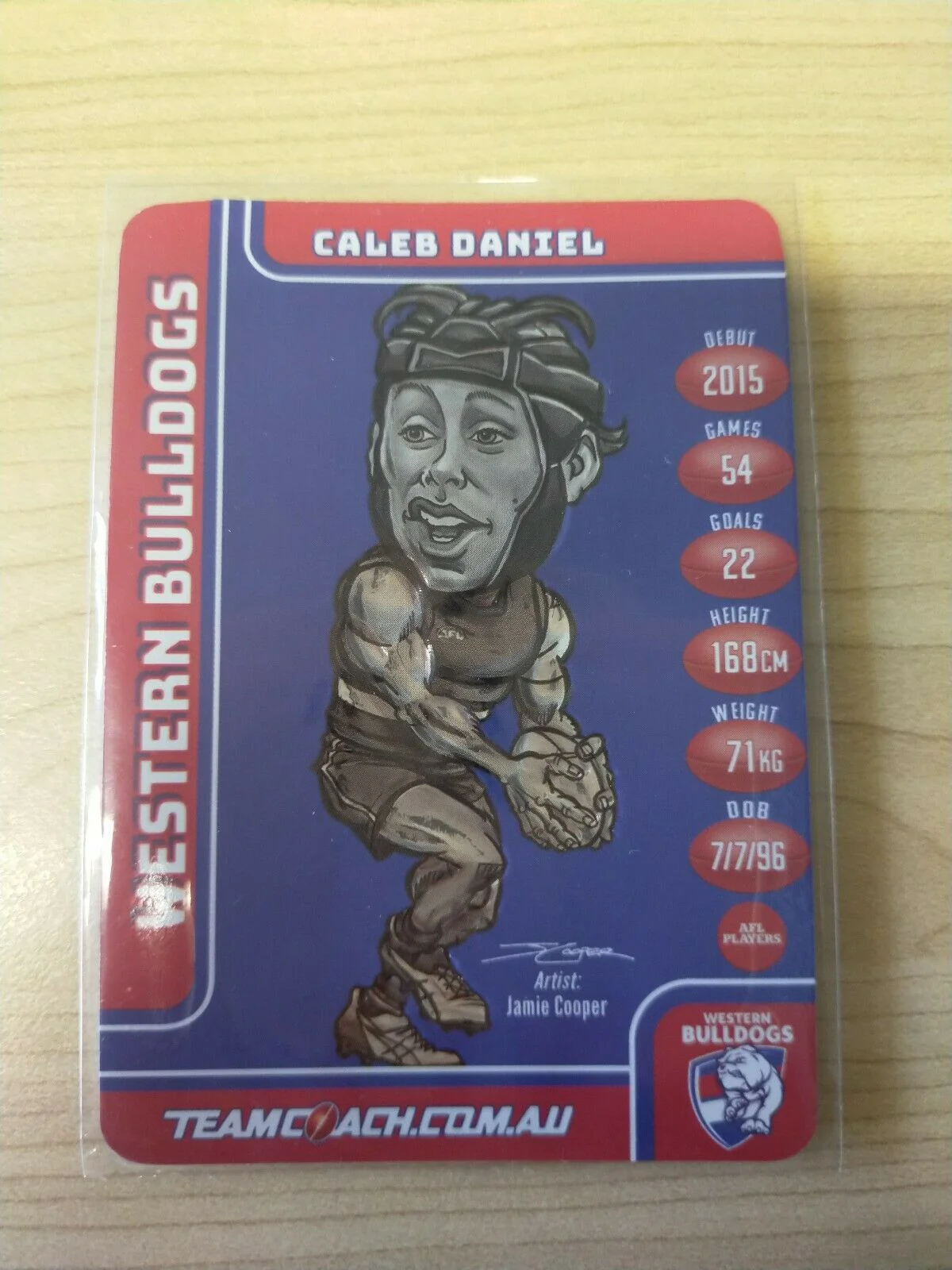 2018 Teamcoach Magic Wildcard Caleb Daniel Western Bulldogs MW-18 - Image 2