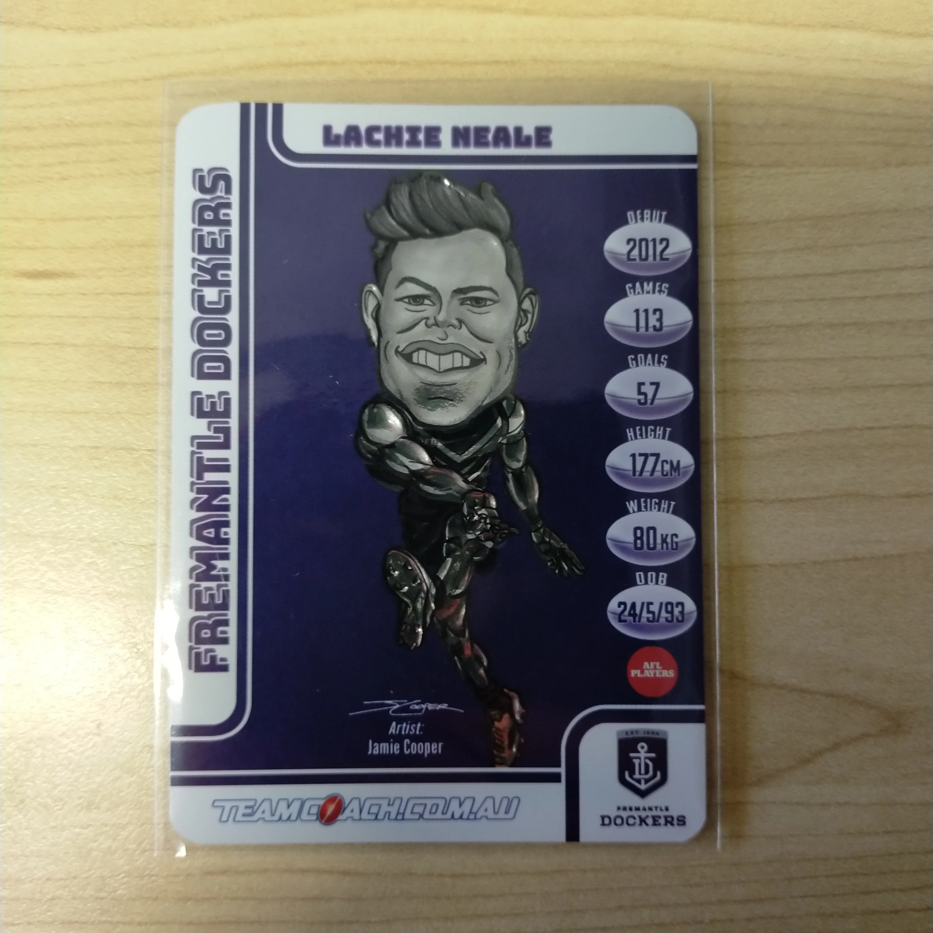 2018 Teamcoach Magic Wildcard Lachie Neale Fremantle MW-06 - Image 2