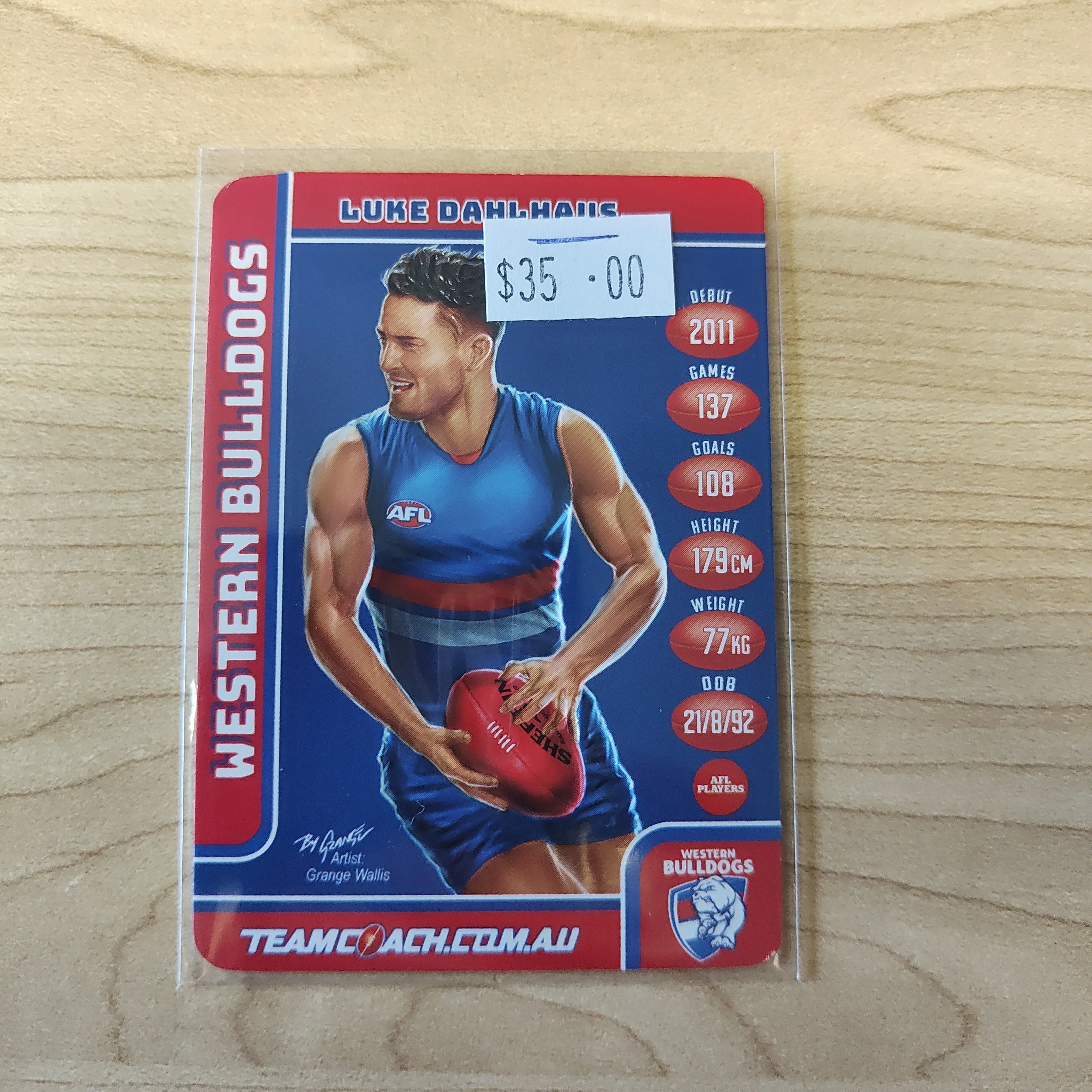 2018 Teamcoach Star Wildcard Luke Dahlhaus Western Bulldogs SW-18 - Image 2