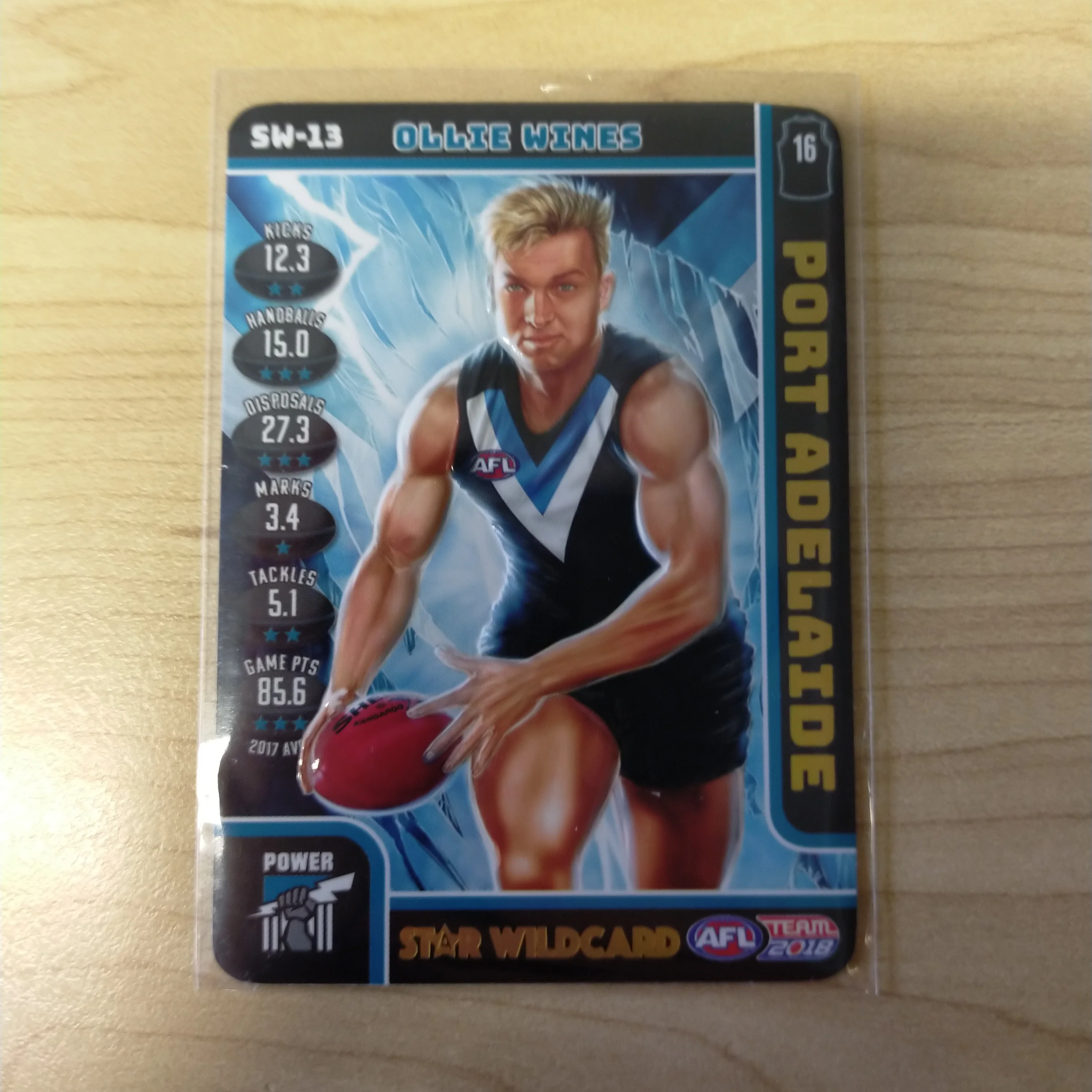 2018 Teamcoach Star Wildcard Ollie Wines Port Adelaide SW-13