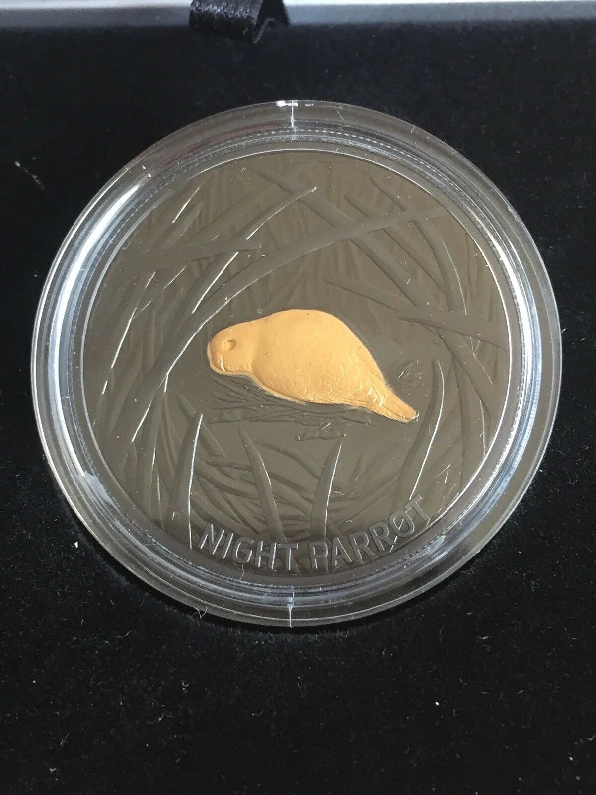 2019 $5 “Echoes Of Australia Night Parrot" One Ounce Silver Proof Coin - Image 2