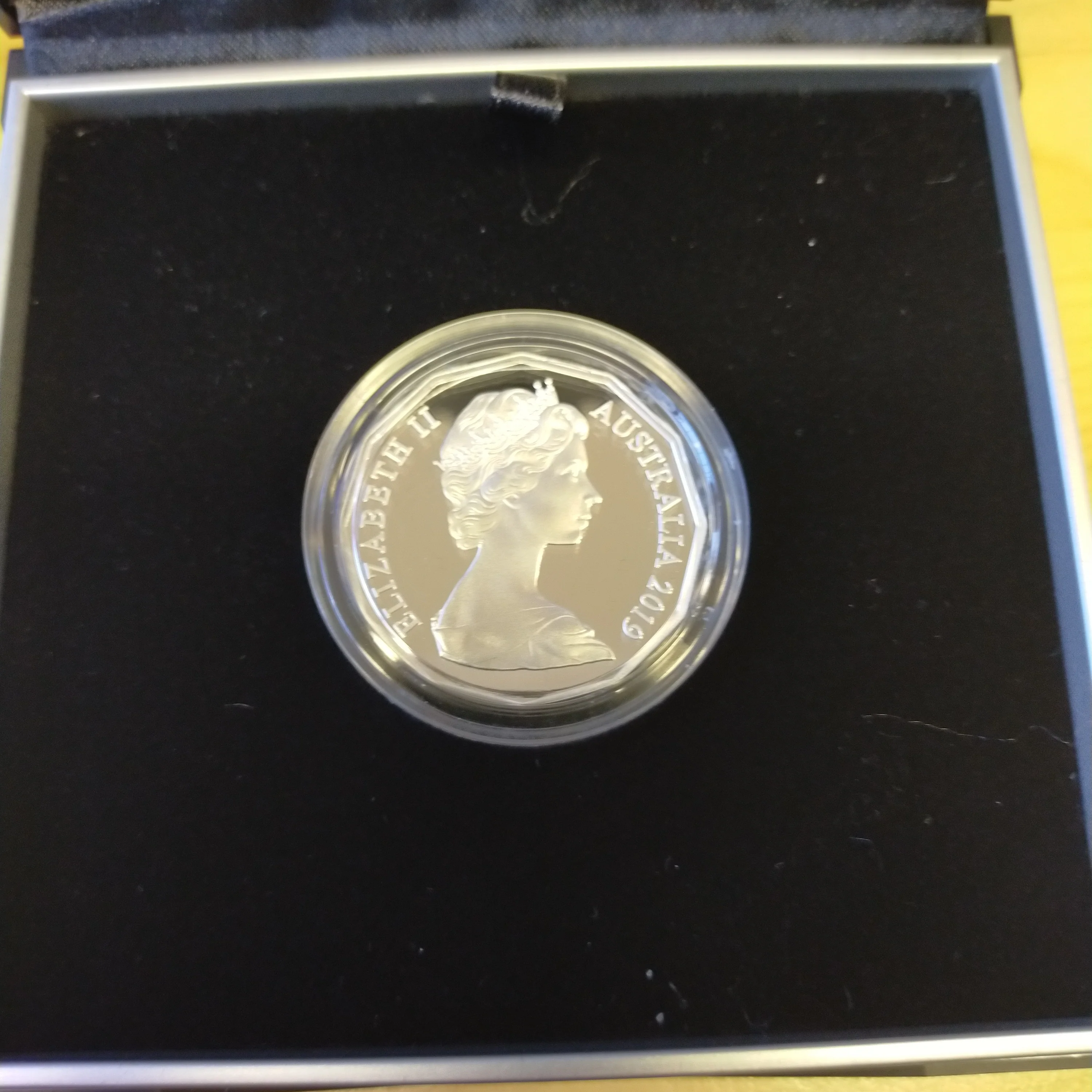 2019 50c 50th Anniversary of the Dodecagon 50c Coin ANDA Silver Proof Coin - Image 3