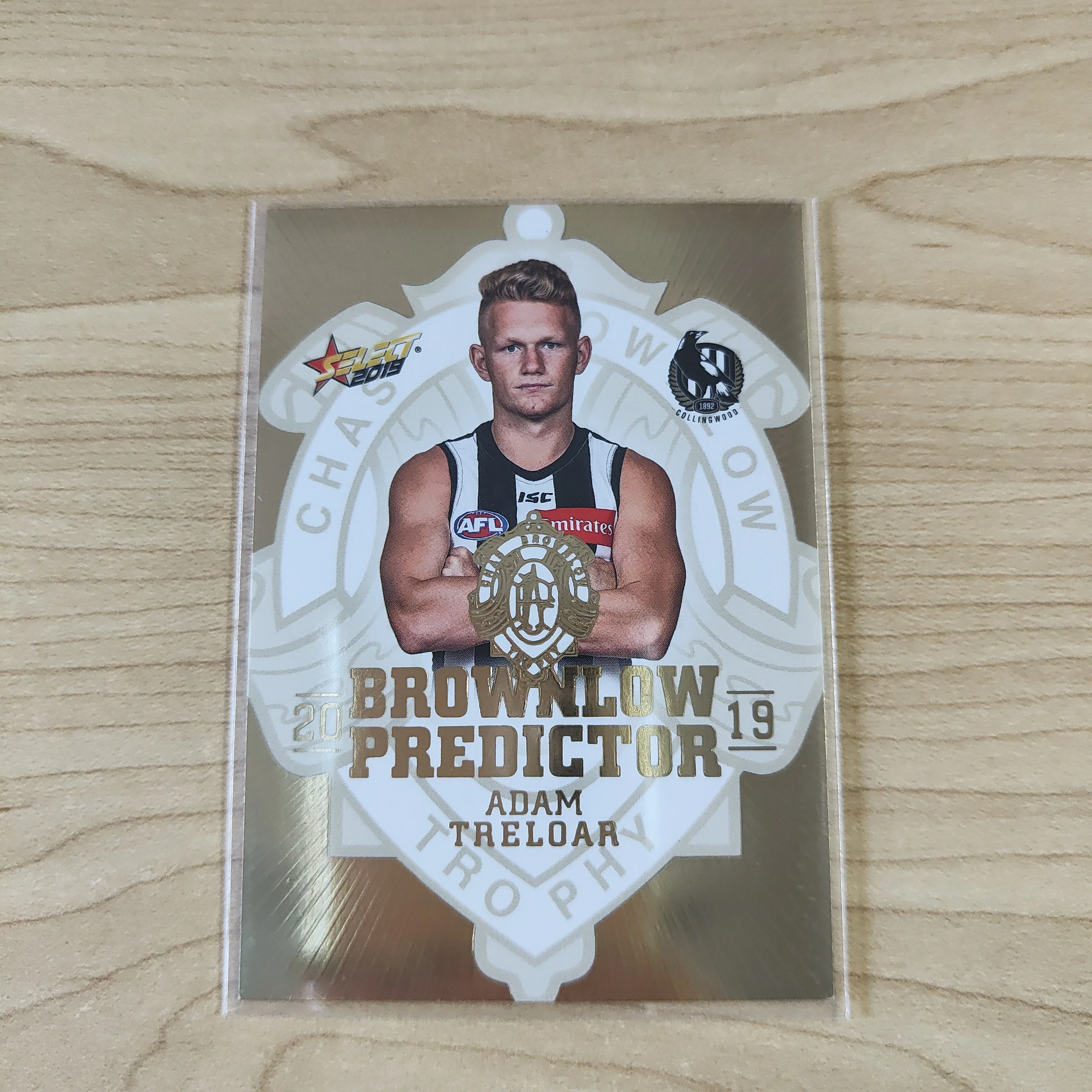 2019 AFL Select Brownlow Predictor Adam Treloar Collingwood No.123/225