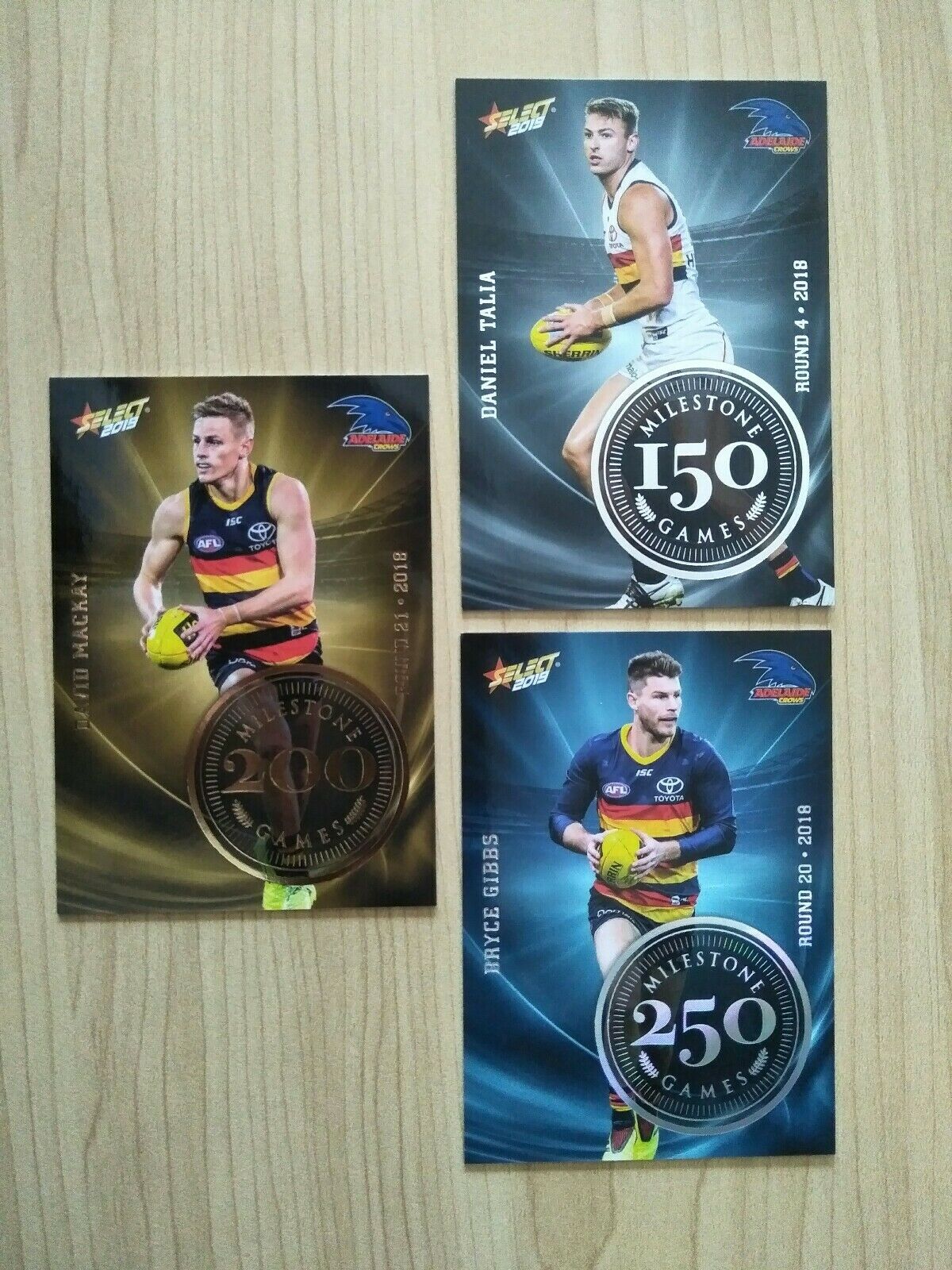 2019 AFL Select Footy Stars Adelaide Inserts x12 - Image 3
