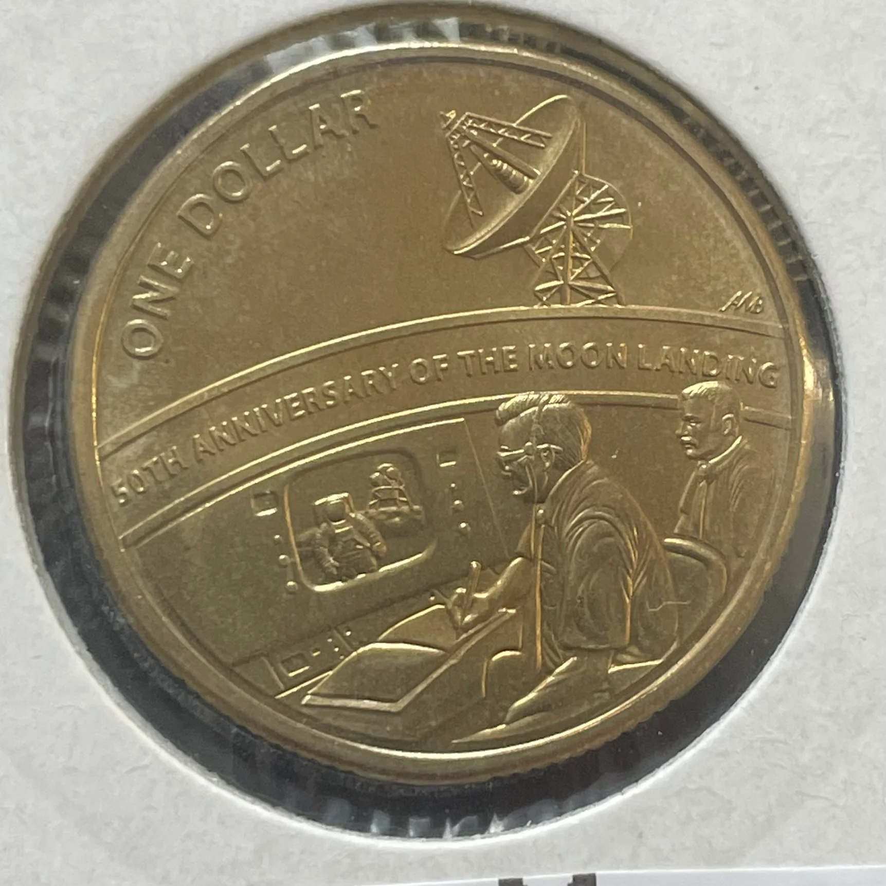 2019 Australia $1 Moon Landing Tracking Station